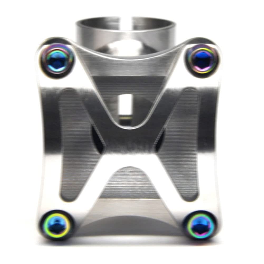 Premium Titanium Bicycle Stem - 25.4mm/31.8mm 5° Angle - Lightweight Handlebar Stem for Mountain/Road/BMX/MTB Bikes - 50/60/70/80/90/100/110/120mm Length Options - Perfect for Racing, Commuting & Off-Road Cycling