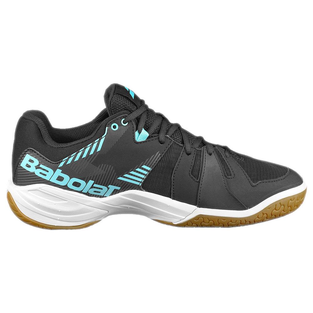 Babolat Men's Shadow Spirit Tennis Shoes - Black/Light Blue | Lightweight & Durable for Competitive Play & Court Performance