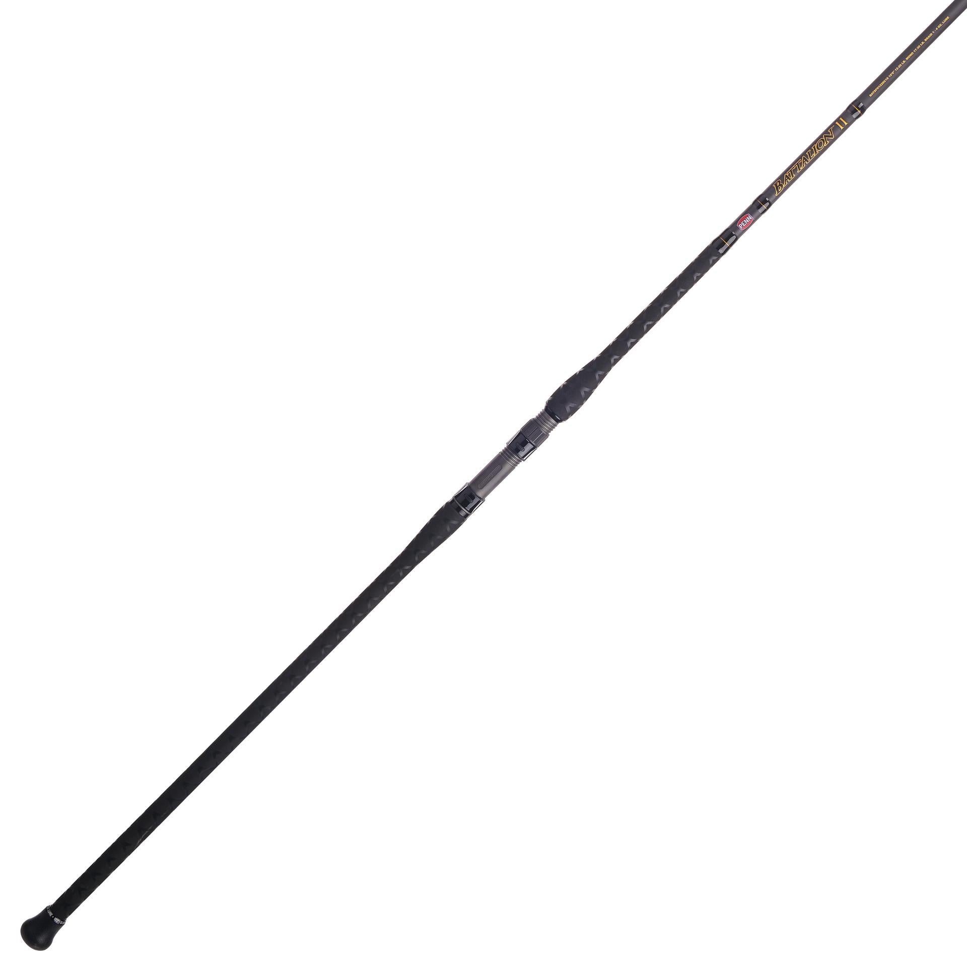 Battalion™ II Surf Fishing Rod - 10ft 2-Piece Graphite Conventional Surf Casting Rod for Saltwater & Freshwater Fishing - Perfect for Beach, Pier, and Shoreline Angling