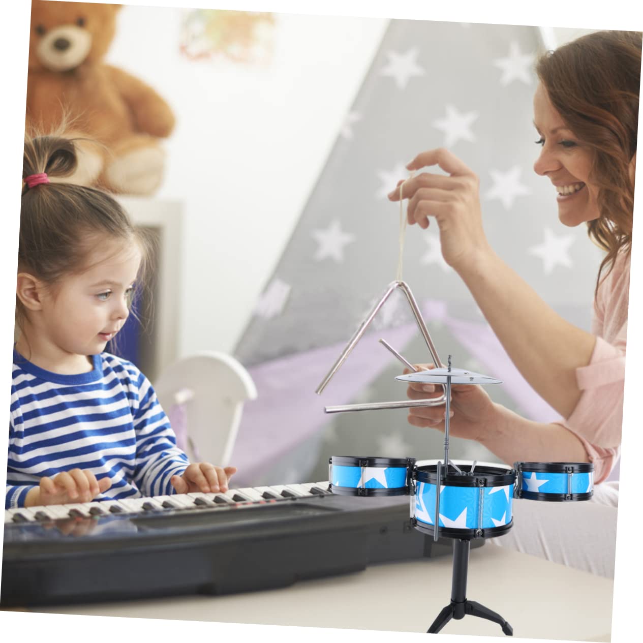 HONMEET Kids Drum Set - Musical Instruments Toy for Toddlers & Children - Perfect for Early Learning, Birthday Gifts & Playtime Fun
