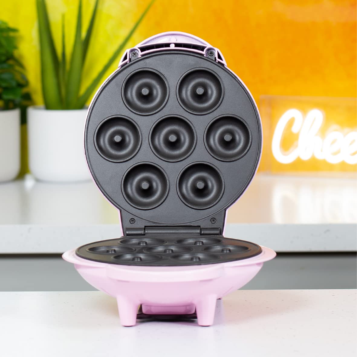Mini Doughnut Maker Machine - Electric Donut Maker for Homemade Donuts, Perfect for Breakfast, Snacks & Parties - Compact & Easy to Use