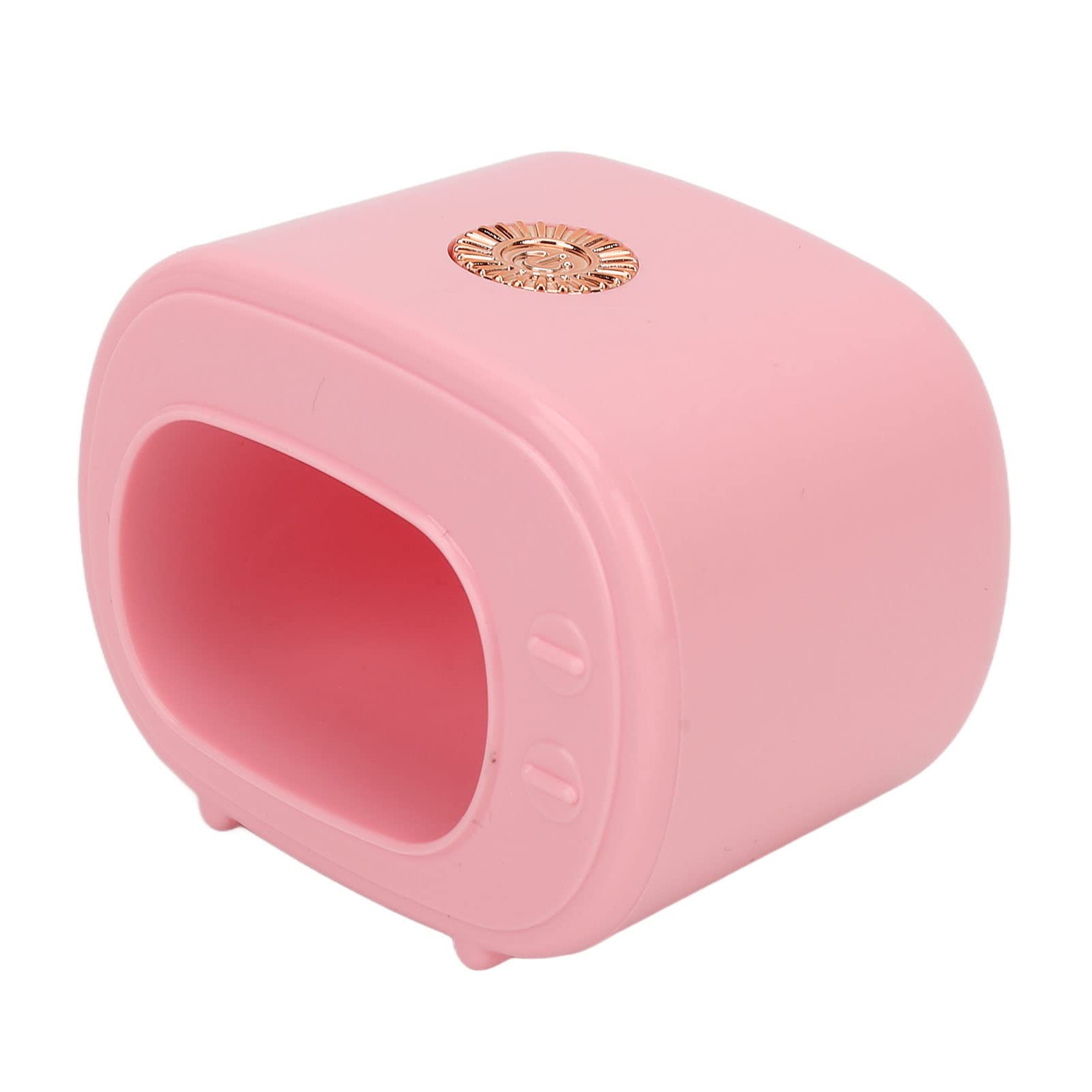 LANTRO JS Mini UV LED Nail Lamp - Portable Nail Dryer with 4 LED Beads & Soft Lighting for Fast Drying | Perfect for Home Manicures, Travel & Salon Use (Pink)