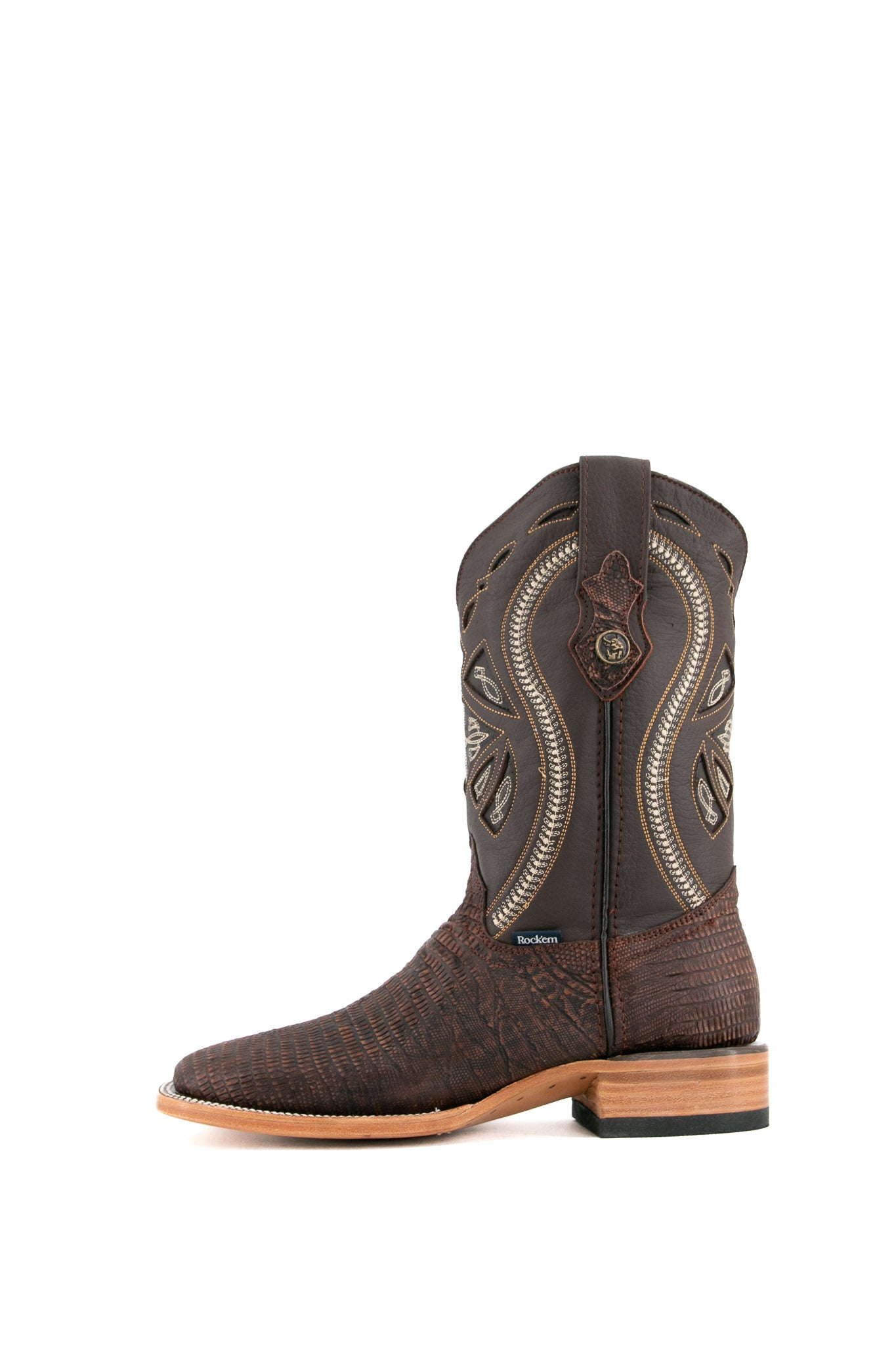 Premium Lizard Print Matte Square Toe Cowboy Boots for Men & Women - Western Style Riding Boots with Comfortable Fit - Perfect for Country Music Festivals, Rodeos & Outdoor Adventures