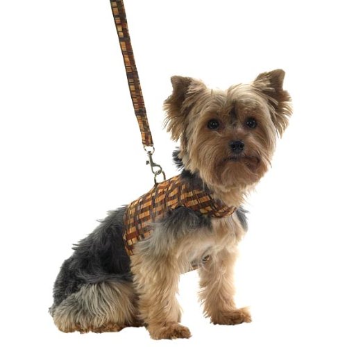Techi Print Dog Vest Harness & Leash Set for Small Medium Large Dogs - Adjustable Reflective Pet Safety Gear for Walking, Running, Hiking & Outdoor Adventures