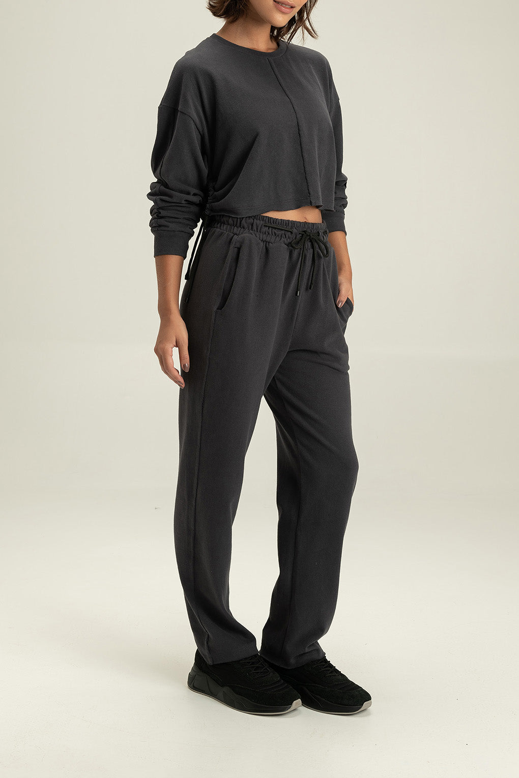 Stone Crop Pants for Women - High Waisted Wide Leg Trousers | Comfortable Office & Casual Wear | Perfect for Work, Travel & Everyday Outfits