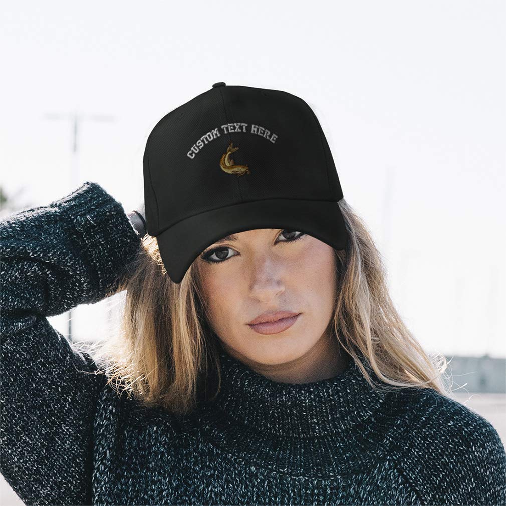 Channel Catfish Embroidered Baseball Cap for Men & Women - Adjustable Cotton Hat for Fishing, Outdoor & Casual Wear