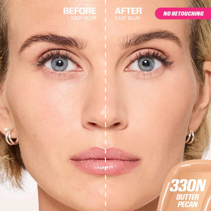 HUDA BEAUTY Easy Blur™ Natural Airbrush Foundation with Niacinamide - Lightweight, Buildable Coverage for Flawless Skin | Perfect for Everyday Wear & Special Occasions