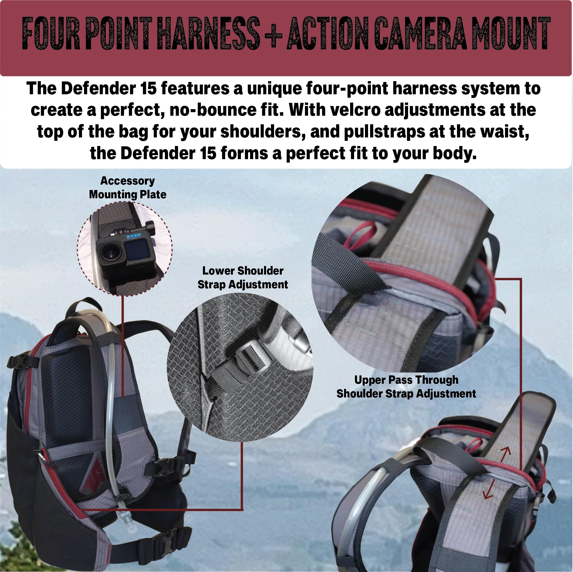 Send It Defender 15 Hydration Backpack - 15L MTB & Motorcycle Hydration Pack with Spine Protector for Men & Women - Adjustable Mountain Bike Protective Gear - Perfect for Trail Riding, Enduro & Adventure Cycling