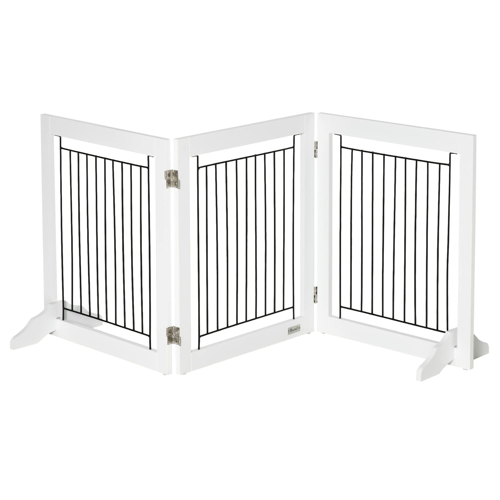 PawHut Freestanding Pet Gate for Small Dogs & Puppies - 24