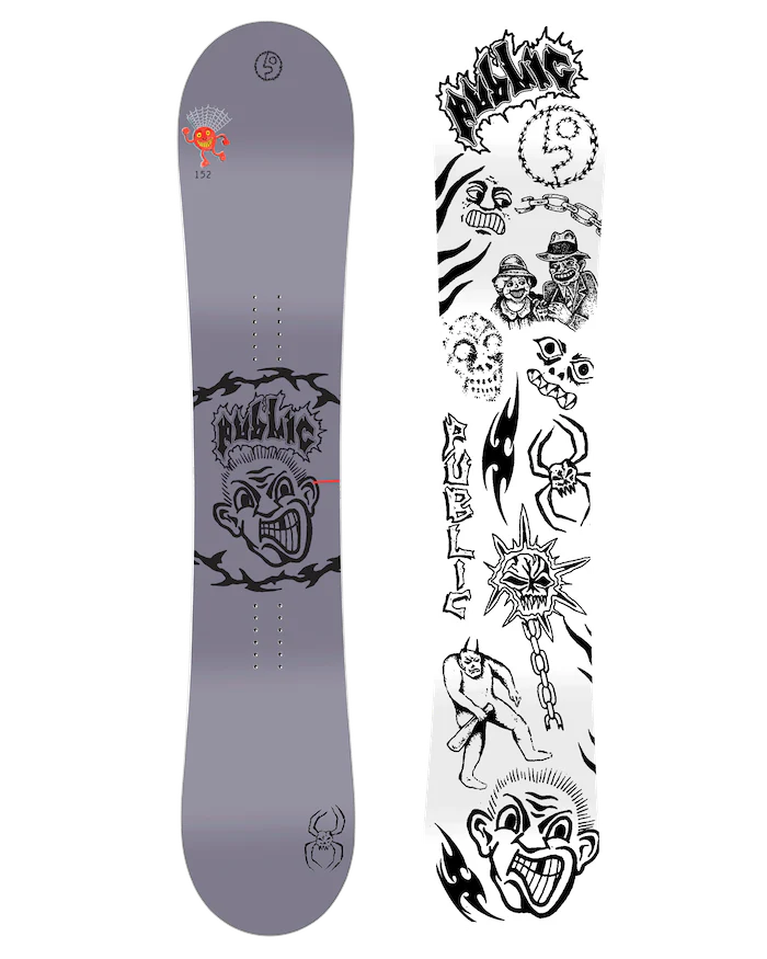 2025 Public Disorder Snowboard - 152cm Freestyle Snowboard for Men & Women | Perfect for Park, Pipe & All-Mountain Riding