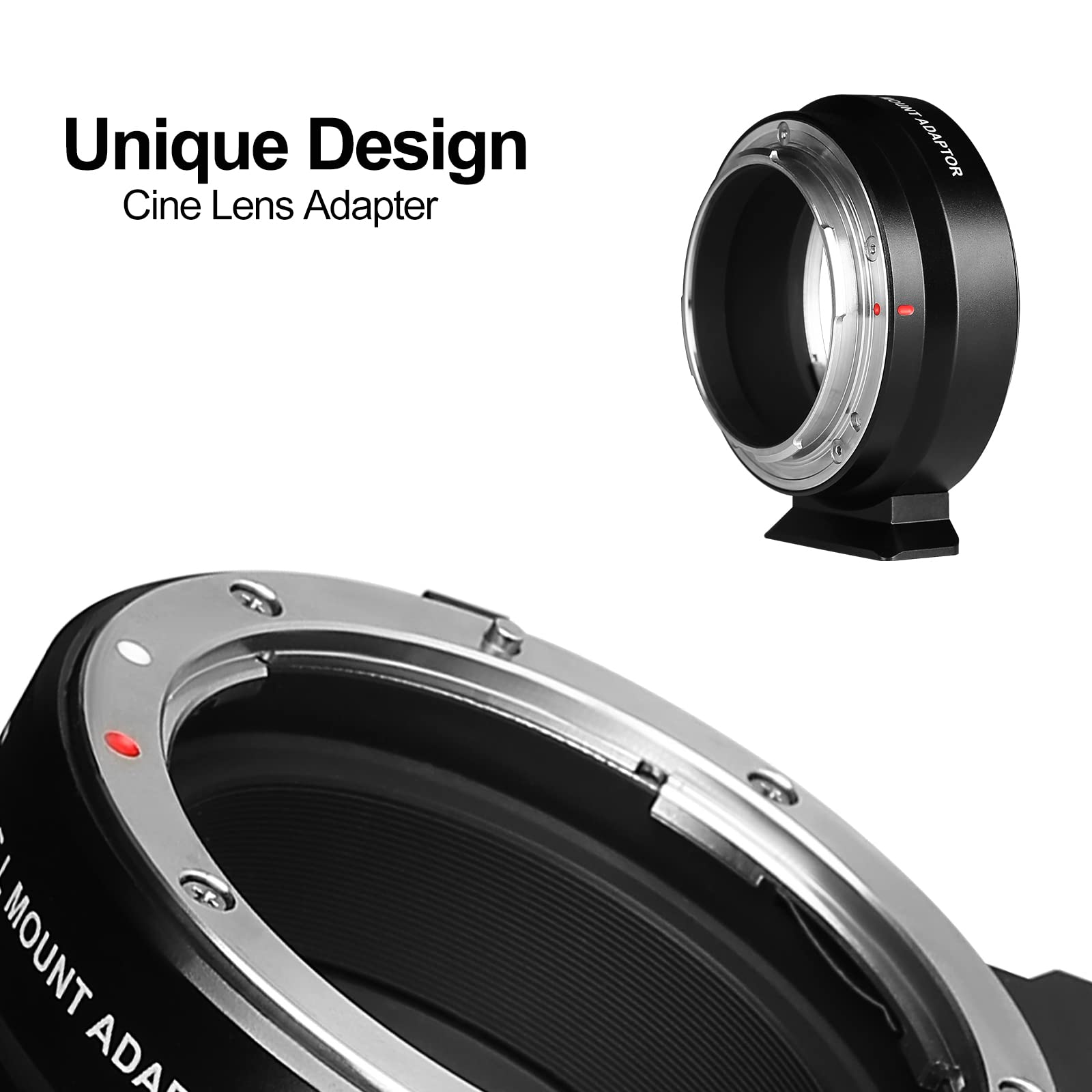 Meike MK-EFTL Metal Lens Adapter - EF to L Mount Converter for Panasonic, Sigma, Leica Mirrorless Cameras | Manual Focus Adapter for Canon EF Lenses | Perfect for Photography & Videography