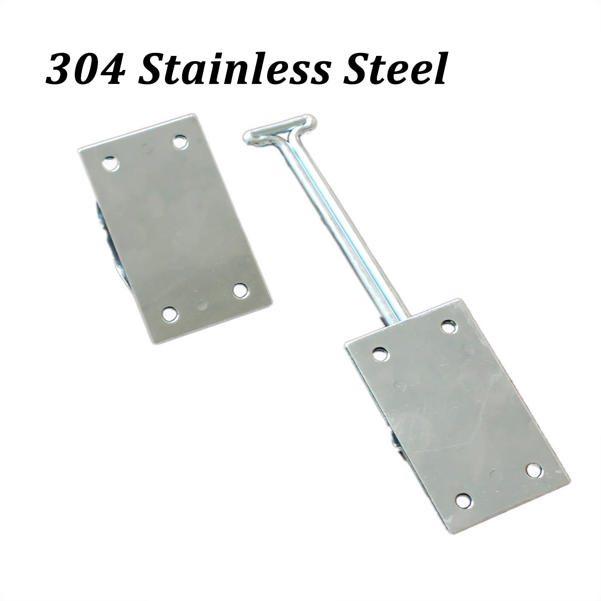 X-Haibei 2-Pack 6 Inch RV T-Style Door Latch Catch Holder - Stainless Steel Replacement for Camper Trailer & Cargo Doors | Durable Entry Hardware for RV, Travel Trailer, Motorhome & Cargo Van Doors
