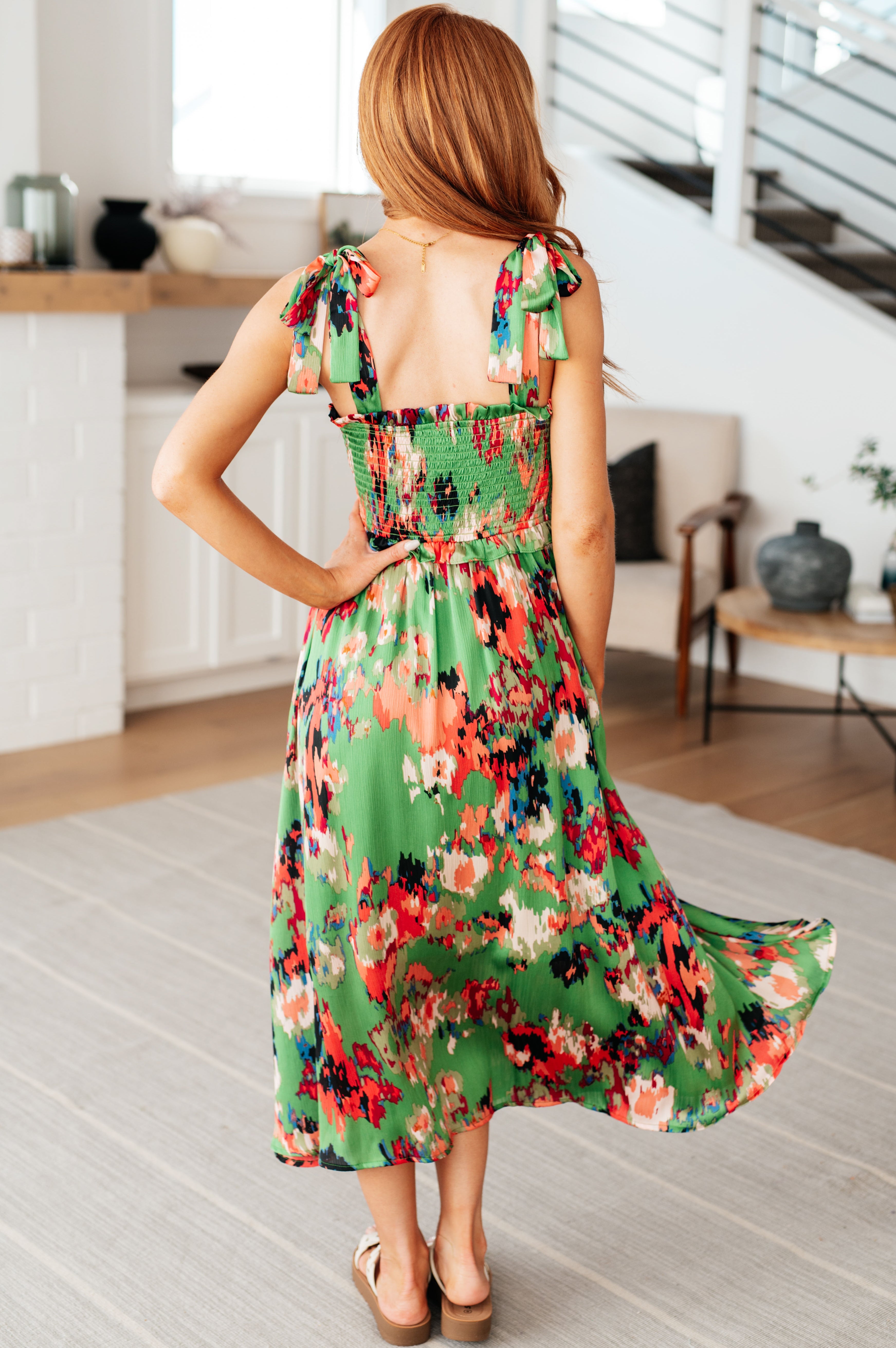 Little While Longer Green Dress - Elegant & Comfortable Women's Casual Dress for Summer, Parties & Everyday Wear