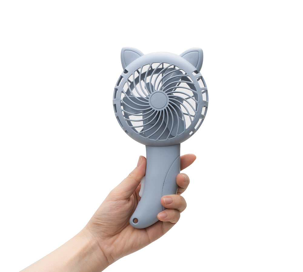 TARRAMARRA® Handheld Portable Kitty Fan - Mini USB Rechargeable Pet Cooling Fan for Cats & Small Dogs - Perfect for Travel, Outdoor Adventures & Hot Summer Days