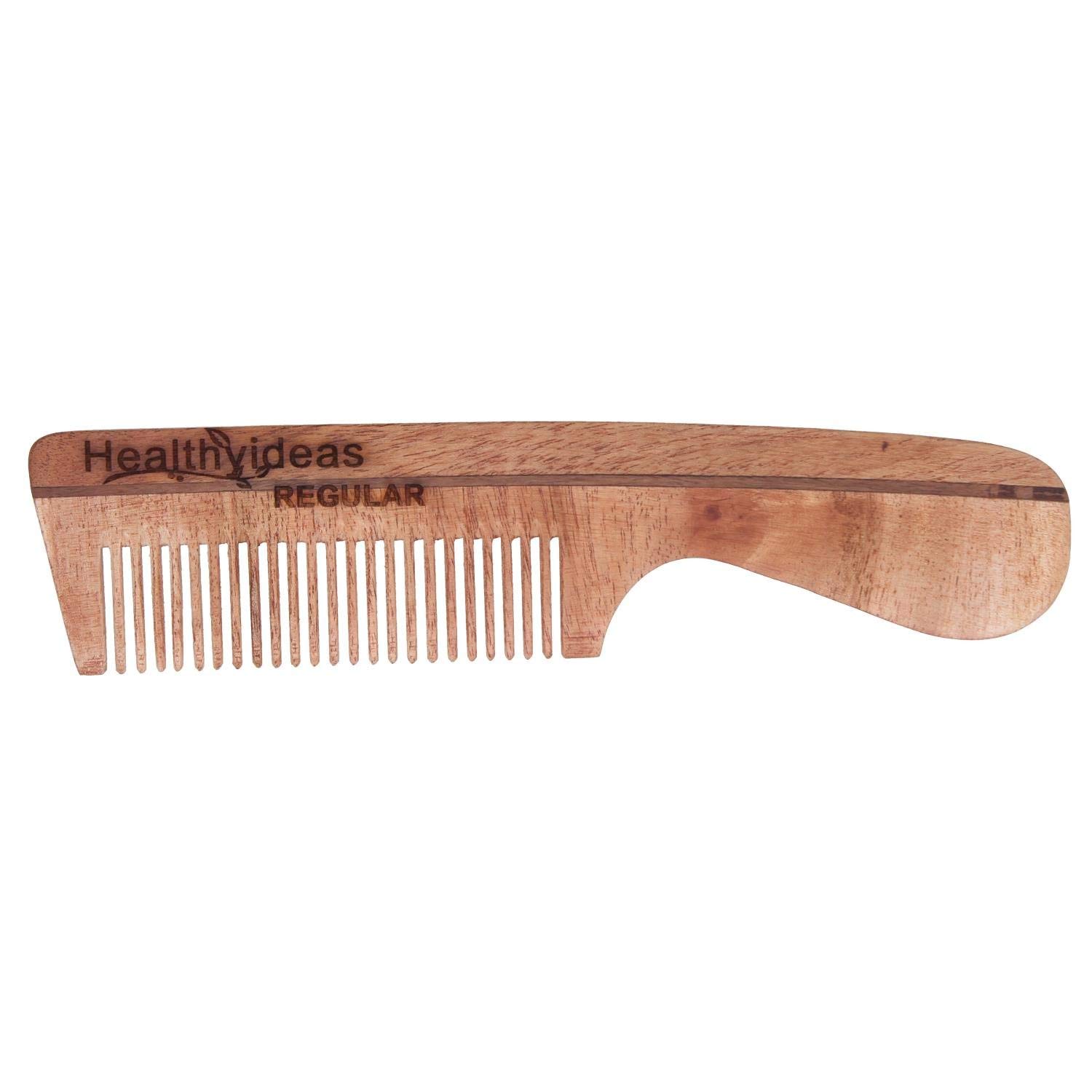 Premium Neem Wood Comb Set - 3 Pack (Magic, Regular 7.5