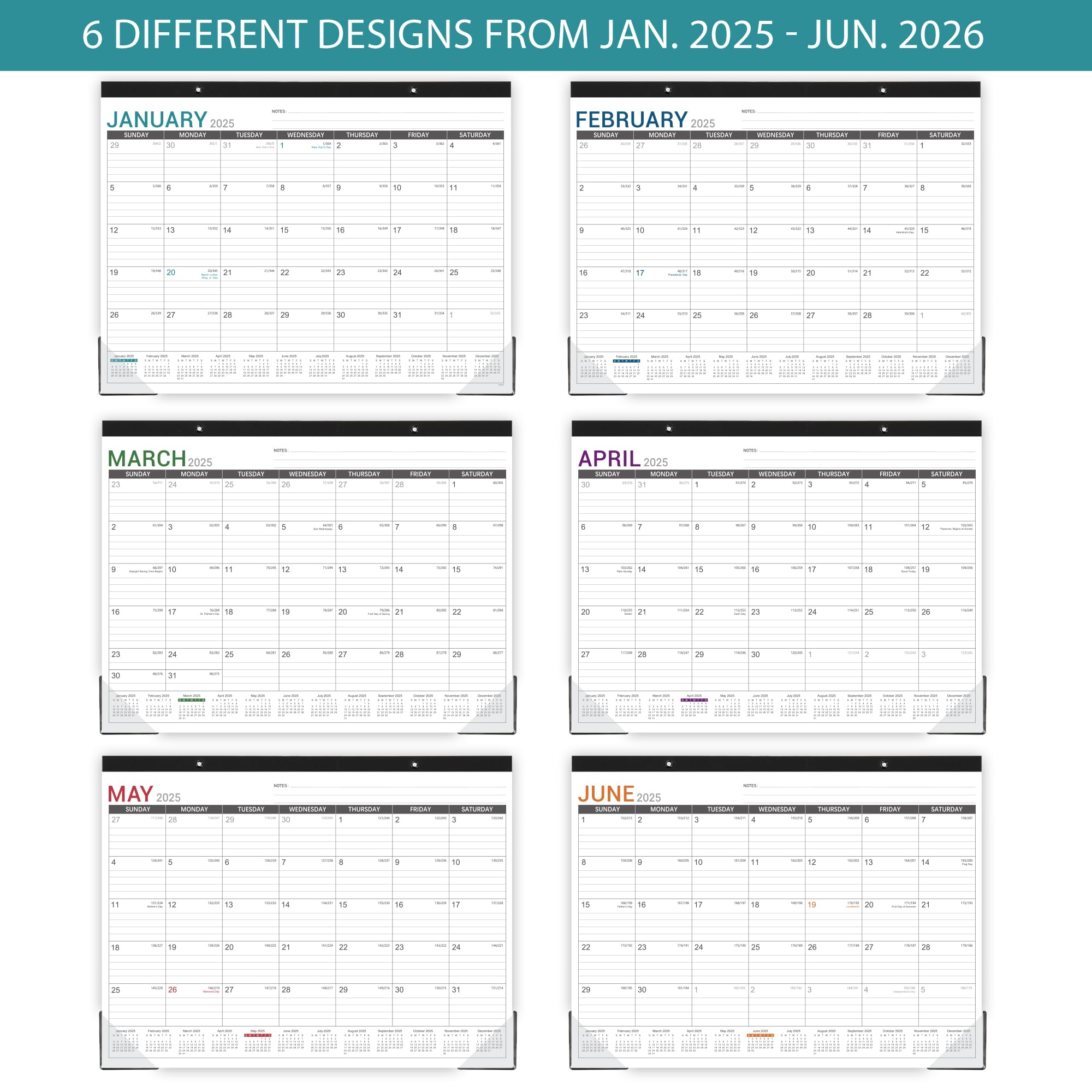 2025-2026 Large Desk Calendar - 22