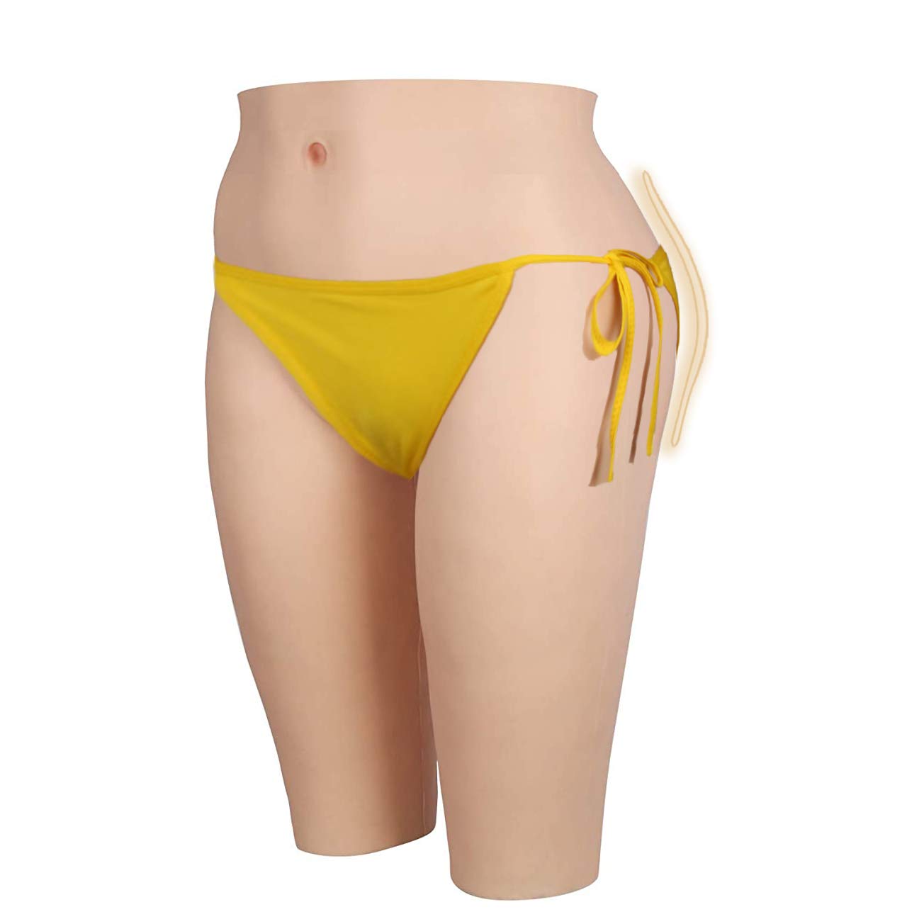 Realistic Silicone Butt Shaper Pants - Hip Enhancer Shapewear for Crossdresser, Transgender & Cosplay | Perfect for Costumes, Drag Shows & Body Contouring