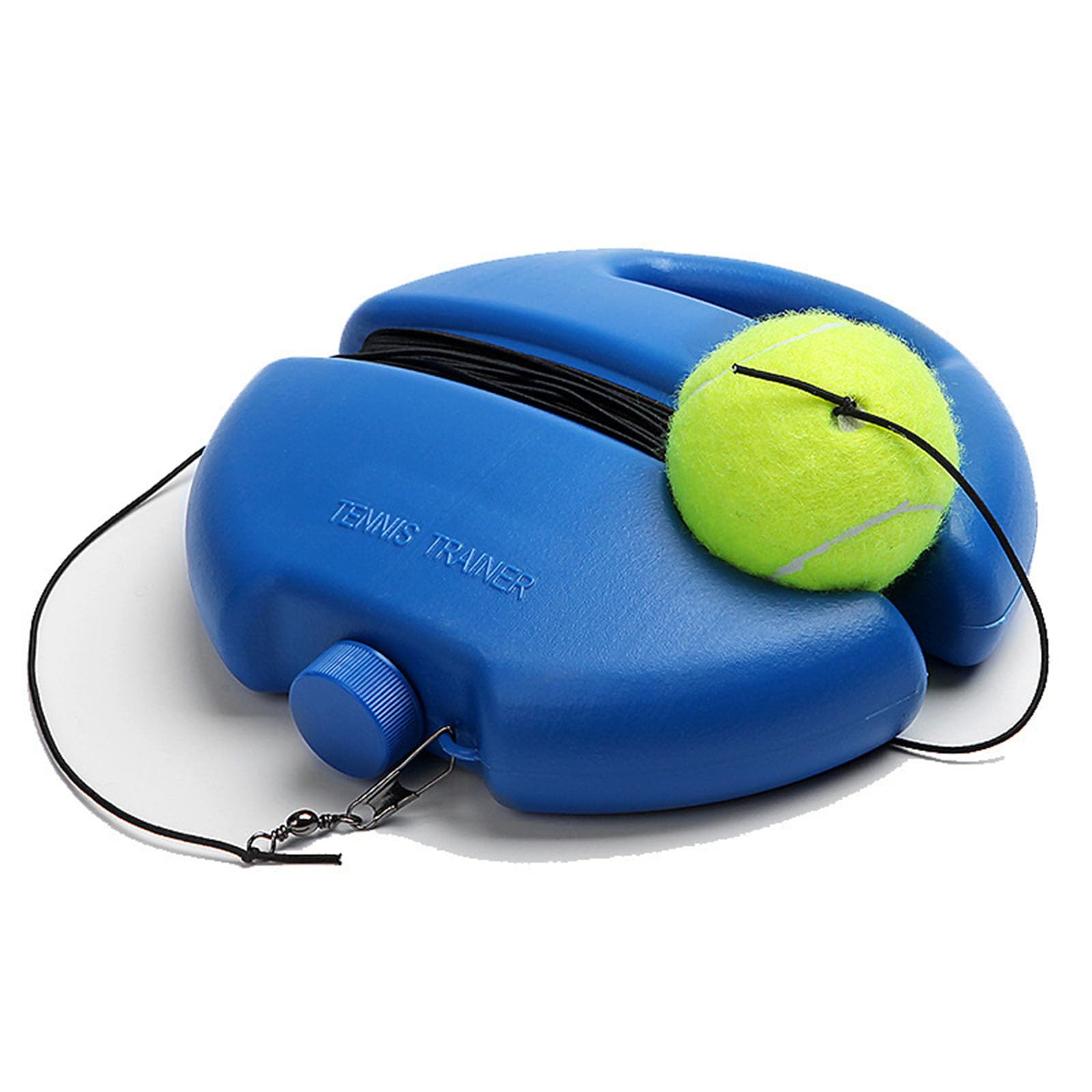 Elastic Rebound Tennis Trainer Ball with 2 String Balls - Solo Practice Equipment for Adults & Kids - Perfect for Backyard Training, Exercise, and Beginner Tennis Drills (Blue)