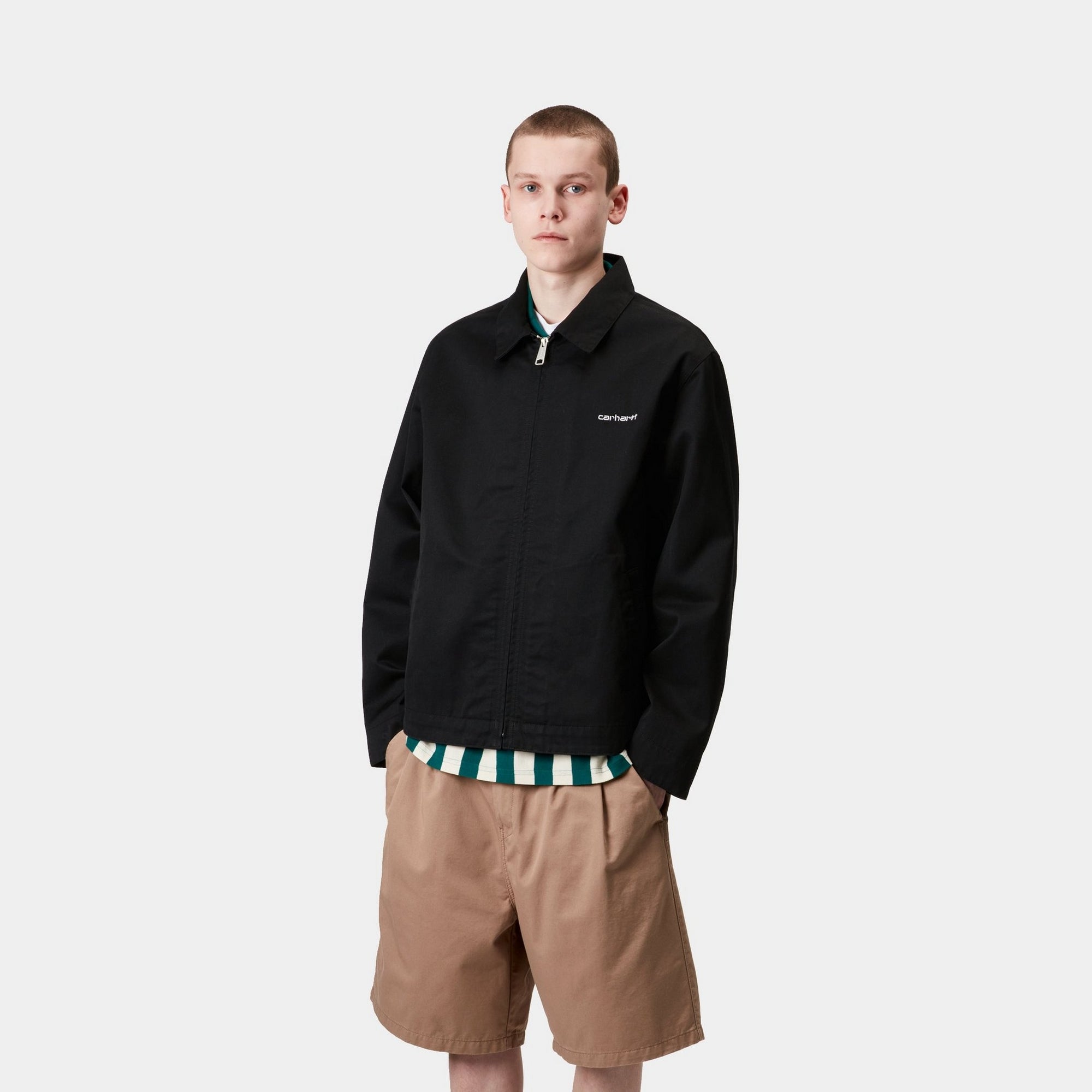 Module Script Jacket - Stylish Black & White Windbreaker for Men & Women | Perfect for Outdoor Activities, Travel & Casual Wear