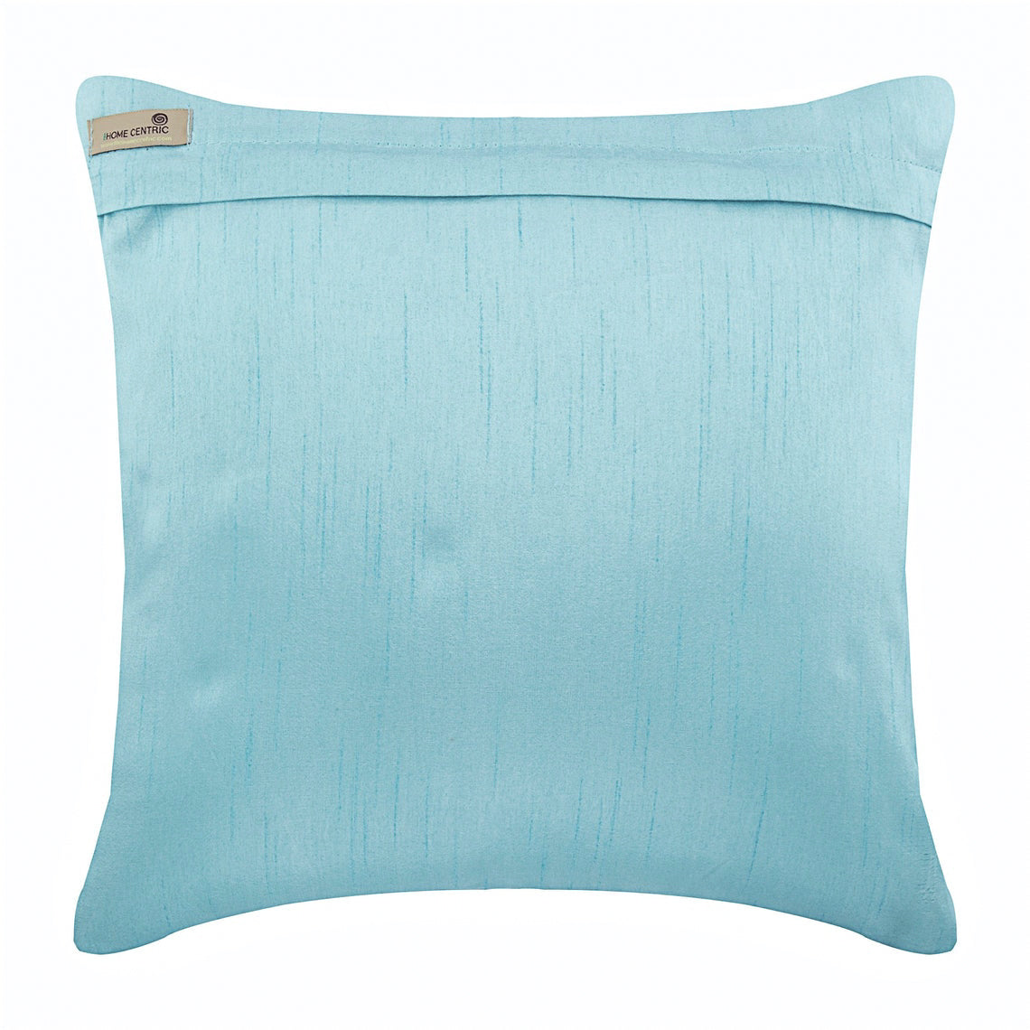 Blue Jacquard Silk Throw Pillow Cover - Elegant Aqua Martini Home Decor for Sofa, Bed & Living Room