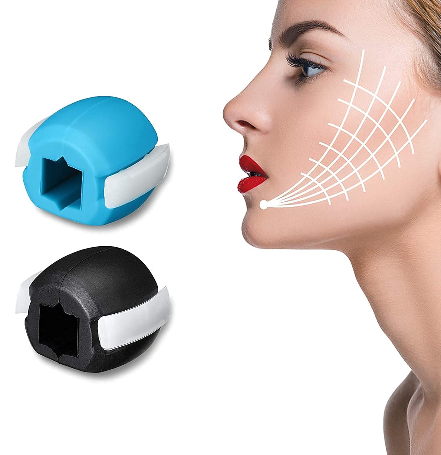 DIYASHI® Jaw Exerciser for Women & Men – Jawline Toner & Face Slimming Workout Ball – Reduce Stress & Cravings – Multi Color – Perfect for Home Gym, Office Stress Relief & Travel Fitness