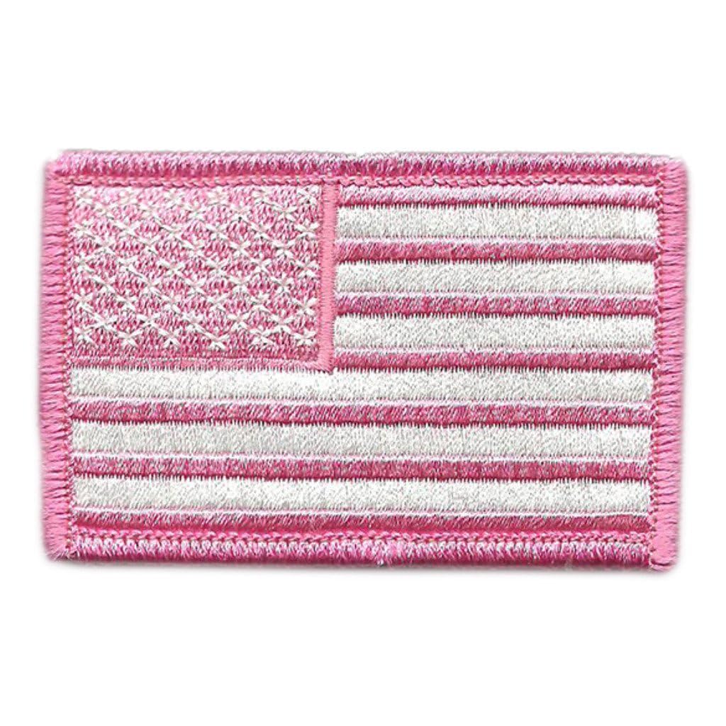 Tactical USA Flag Patch - Pink | Velcro Backing for Military, Police & Outdoor Gear | Perfect for Backpacks, Vests & Tactical Equipment