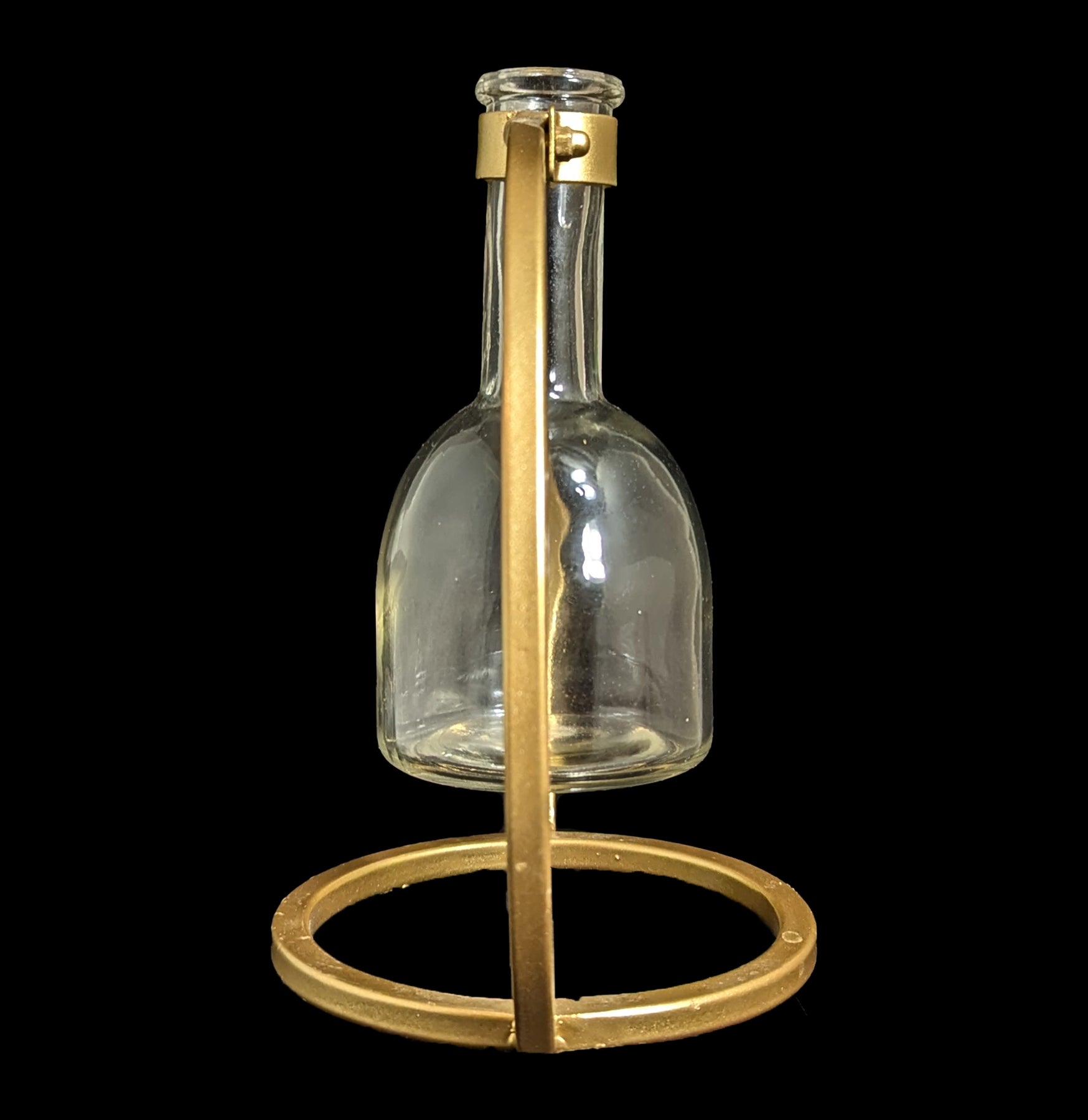 Capstone Brass Bud Vase - Elegant Floral Holder for Home Decor, Wedding Centerpieces & Table Arrangements