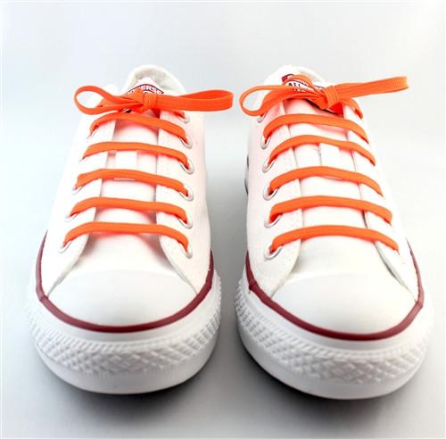 Happy Orange Sneaker Laces - 45 Inch/114cm Long Shoe Strings for Running & Casual Shoes - Perfect for Athletic, Walking & Fashion Sneakers