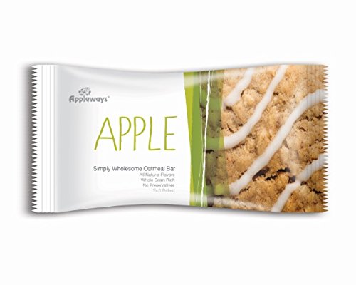 Appleways Simply Wholesome Apple Oatmeal Bar - 2.4oz (160 Count Case) | Healthy Breakfast Snack for Kids & Adults | Perfect for School Lunches, Office Snacks & On-the-Go Energy