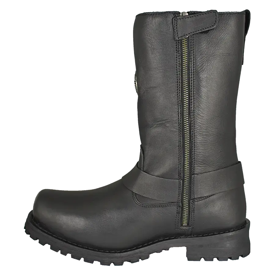 Milwaukee Leather Men's 11-Inch Harness Motorcycle Boots - Durable Riding Boots for Cruiser & Biker - Perfect for Long Rides & Motorcycle Events