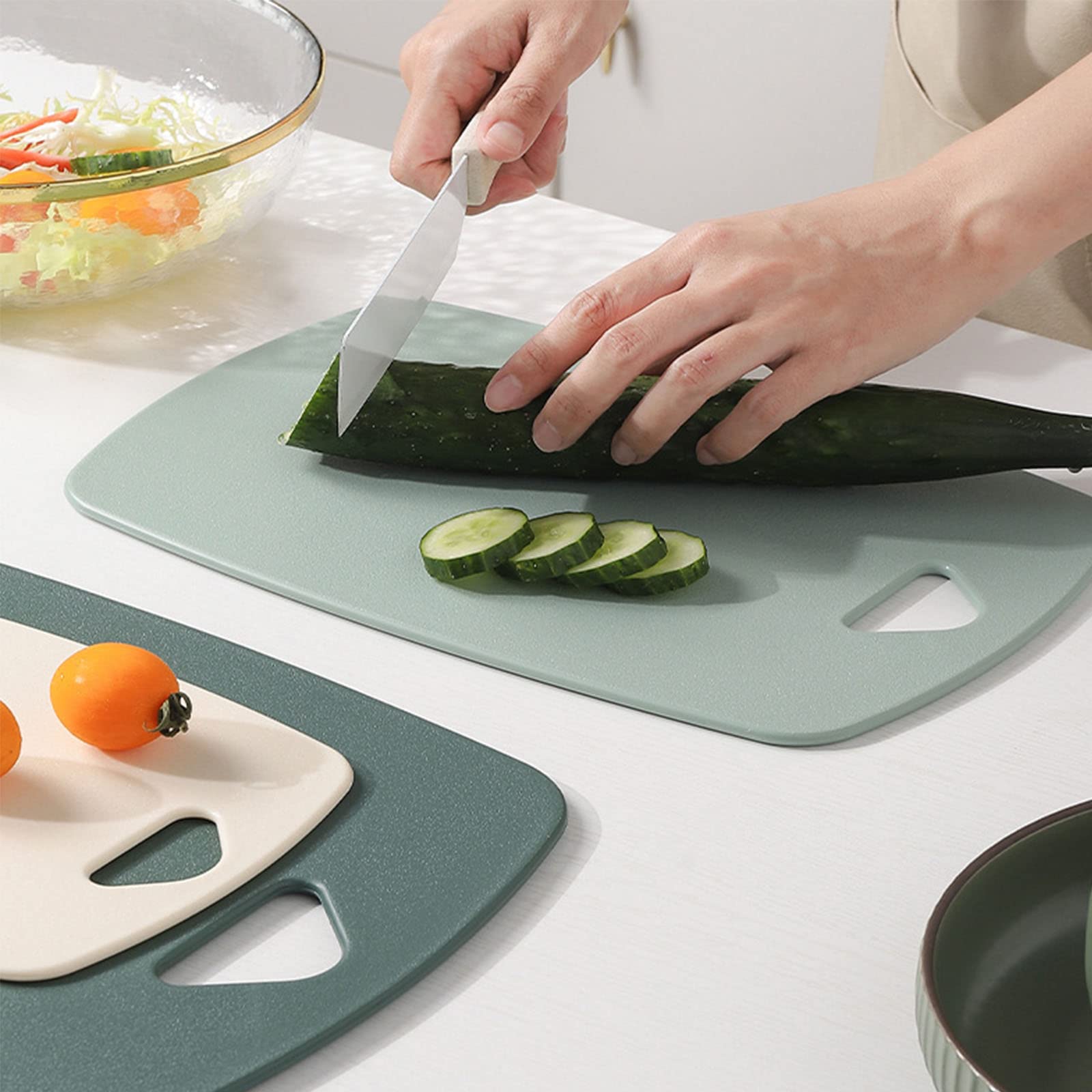 Professional Multi-Color Kitchen Plastic Cutting Board Set of 3, Dishwasher Safe Chopping Boards for Fruit, Meat, and Vegetables, Perfect for Home Cooking and Meal Prep