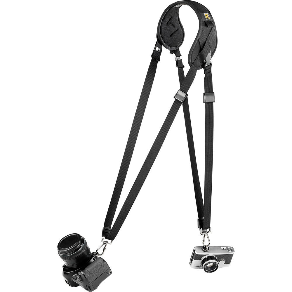 Black Rapid Yeti Single Strap for DSLR & Mirrorless Cameras - Comfortable Dual Camera Harness for Photographers & Videographers - Perfect for Wedding, Travel and Outdoor Photography
