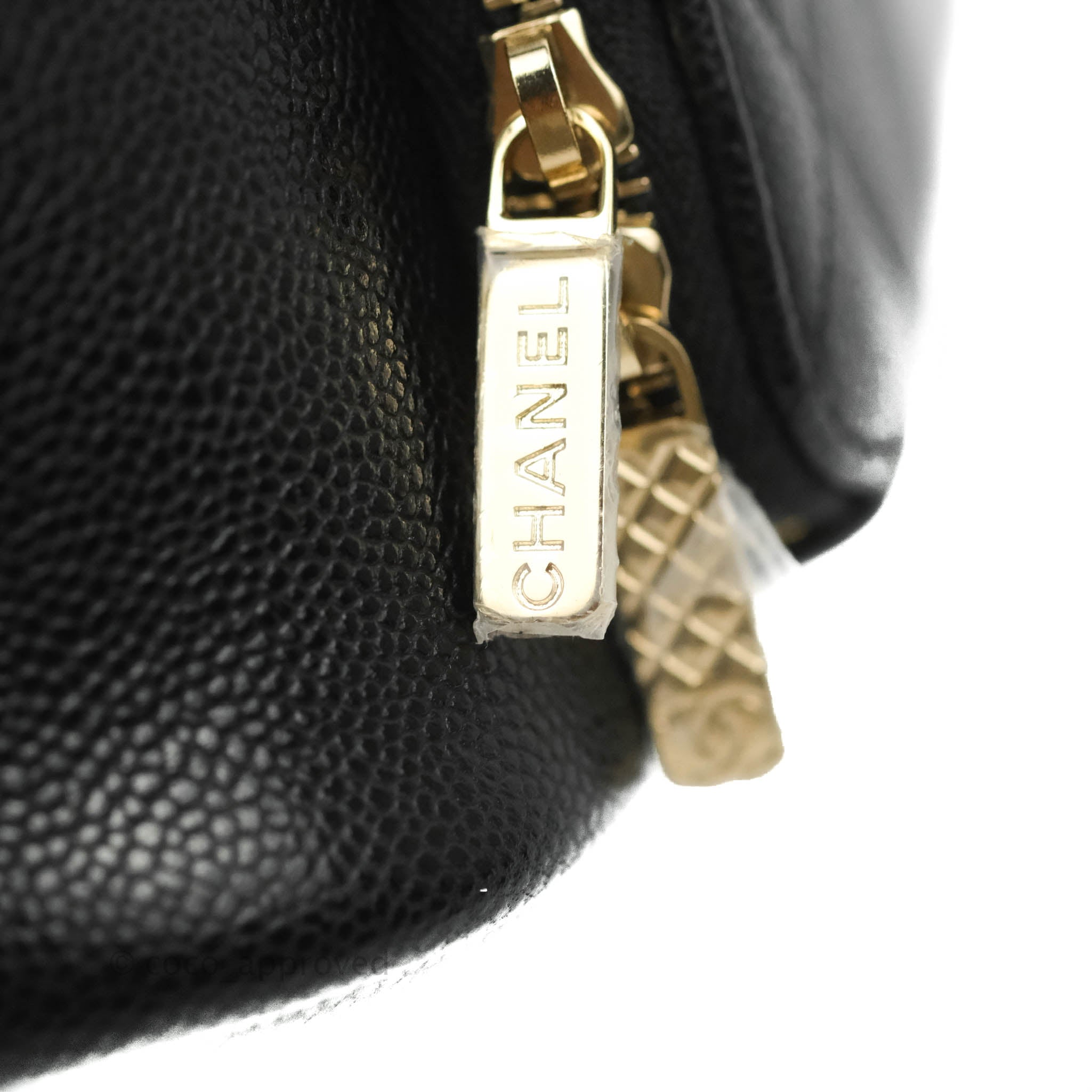 Chanel Caviar Quilted CC Pocket Bucket Bag in Black with Gold Hardware | Luxury Designer Handbag for Women | Perfect for Evening Events, Parties & Special Occasions