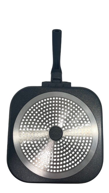 Nonstick Marble Square Griddle - 2 Pack for Gas, Electric & Induction Stoves - Perfect for Pancakes, Eggs & Grilled Cheese - Durable & Easy Clean