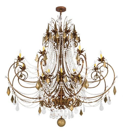 16-Light Crystal Chandelier for Dining Room - Modern Elegant Ceiling Light Fixture for Home Decor, Living Room & Bedroom Lighting