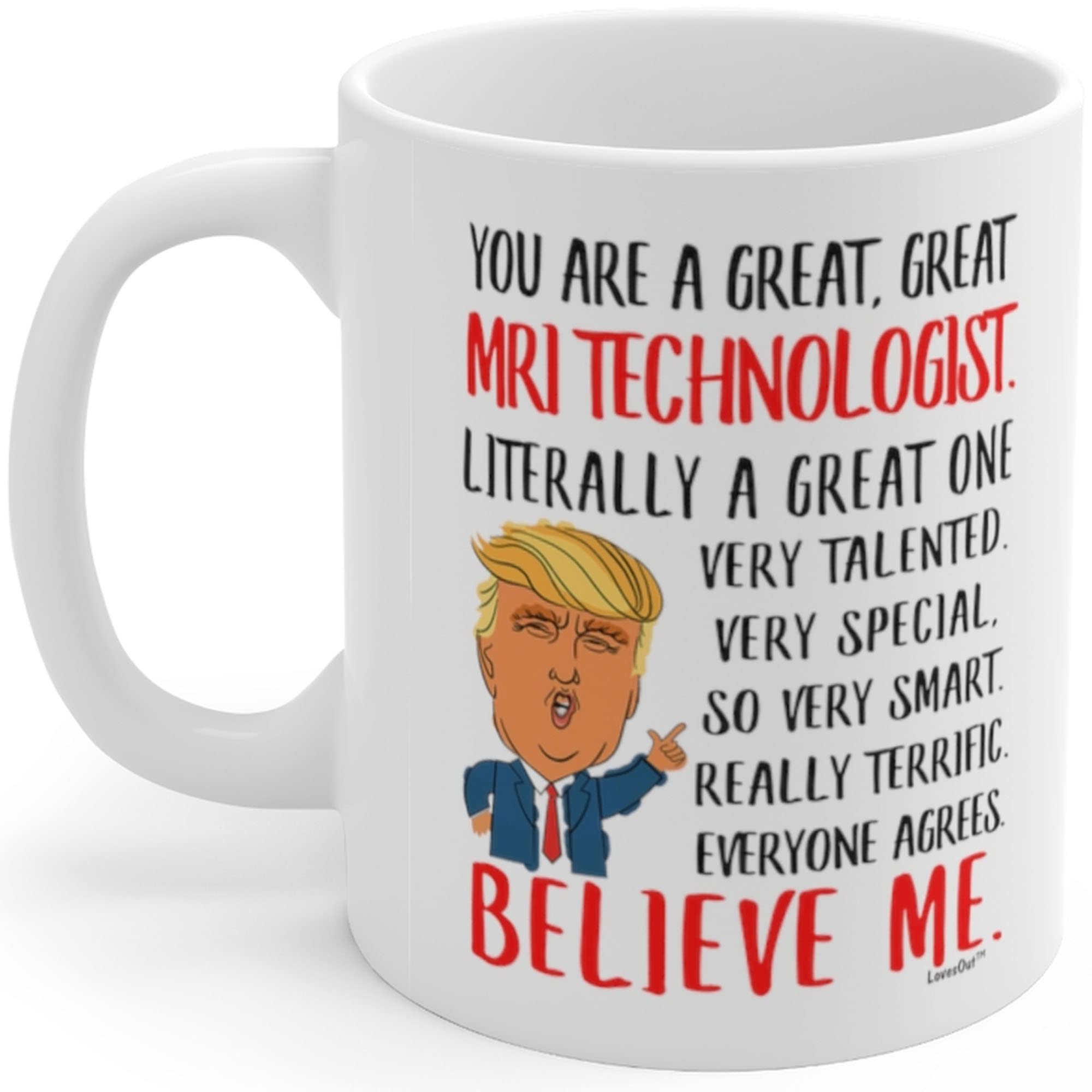 Funny MRI Technologist Gifts - 11oz White Coffee Mug for Coworkers, Birthday & Christmas 2024 - Perfect for Radiology Humor at Work or Medical Office Gag Gifts