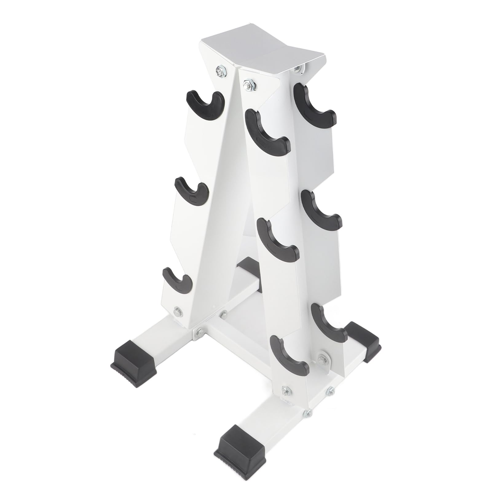 VGEBY 3-Tier A-Frame Dumbbell Rack Stand - Heavy Duty Weight Storage Organizer for Home Gym Equipment - Perfect for Dumbbell Organization in Garage, Basement & Fitness Studios