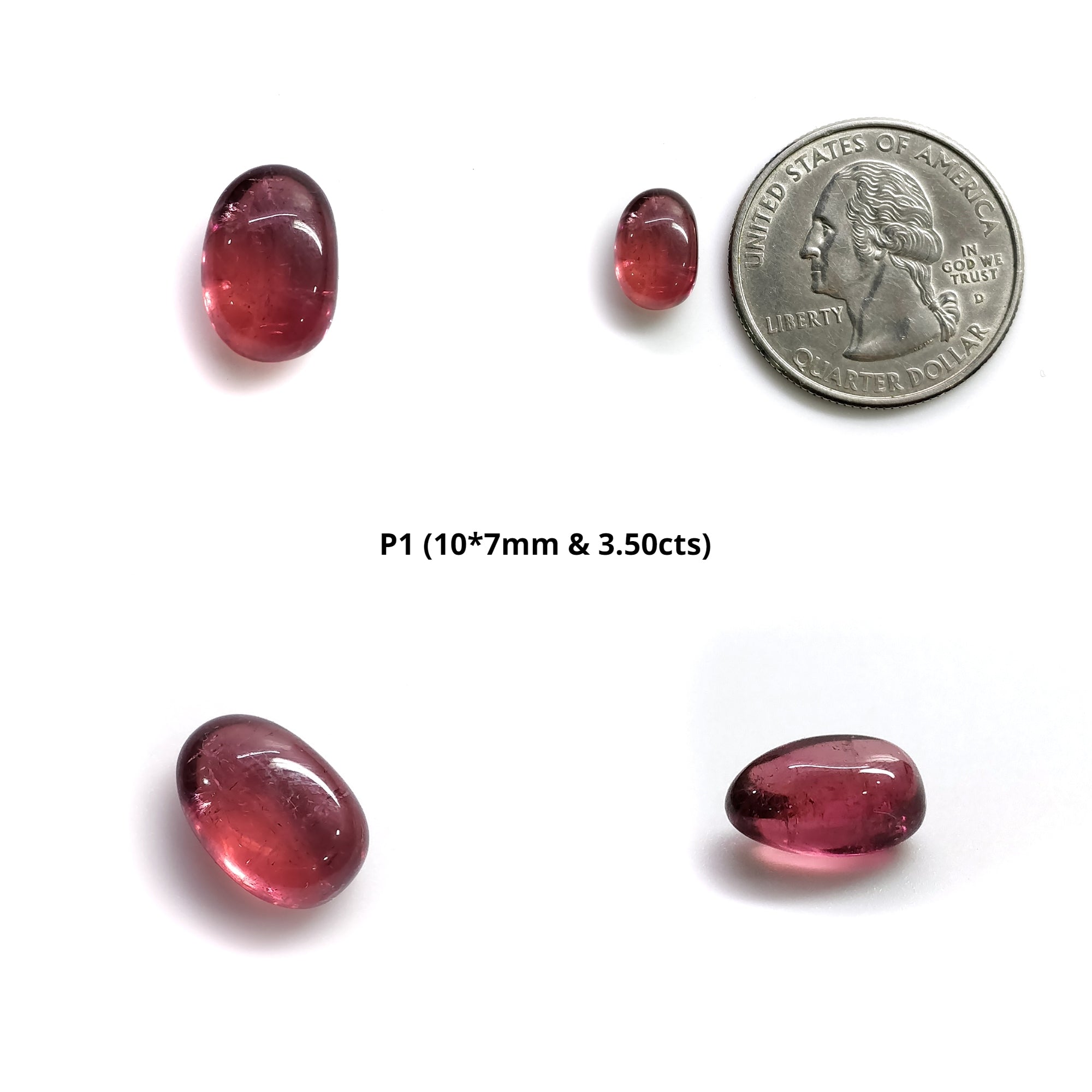Natural Untreated Burmese Ruby Gemstone Cabochon - Unheated Raw Ruby Stone for Jewelry Making, Healing Crystals & Meditation (Irregular Tumbled Shape)