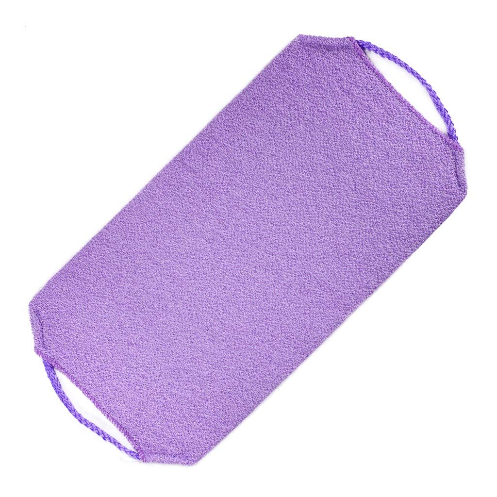 Exfoliating Shower Back Scrubber - Stretchable Nylon Body Scrubber Washcloth for Deep Cleaning & Skin Massage - Perfect for Men & Women - Ideal for Spa Days, Exfoliation & Hard-to-Reach Back Areas