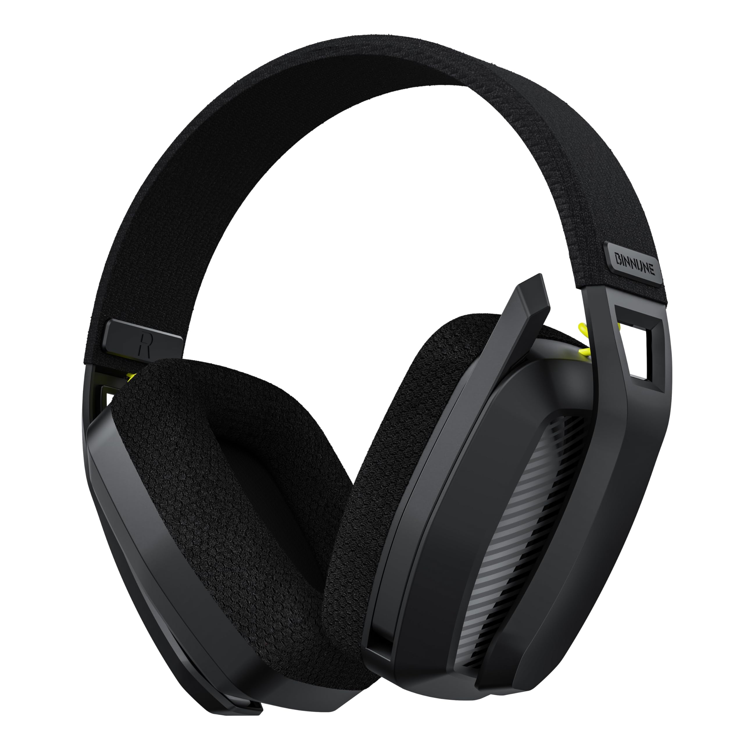 BINNUNE 7.1 Wireless Gaming Headset with Microphone - Compatible with PS4, PS5, PC, Nintendo Switch & Mac | 2.4GHz Bluetooth Headphones with Noise-Cancelling Mic, 63Hr Battery Life (Black) - Perfect for Online Gaming, Streaming & Virtual Meetings