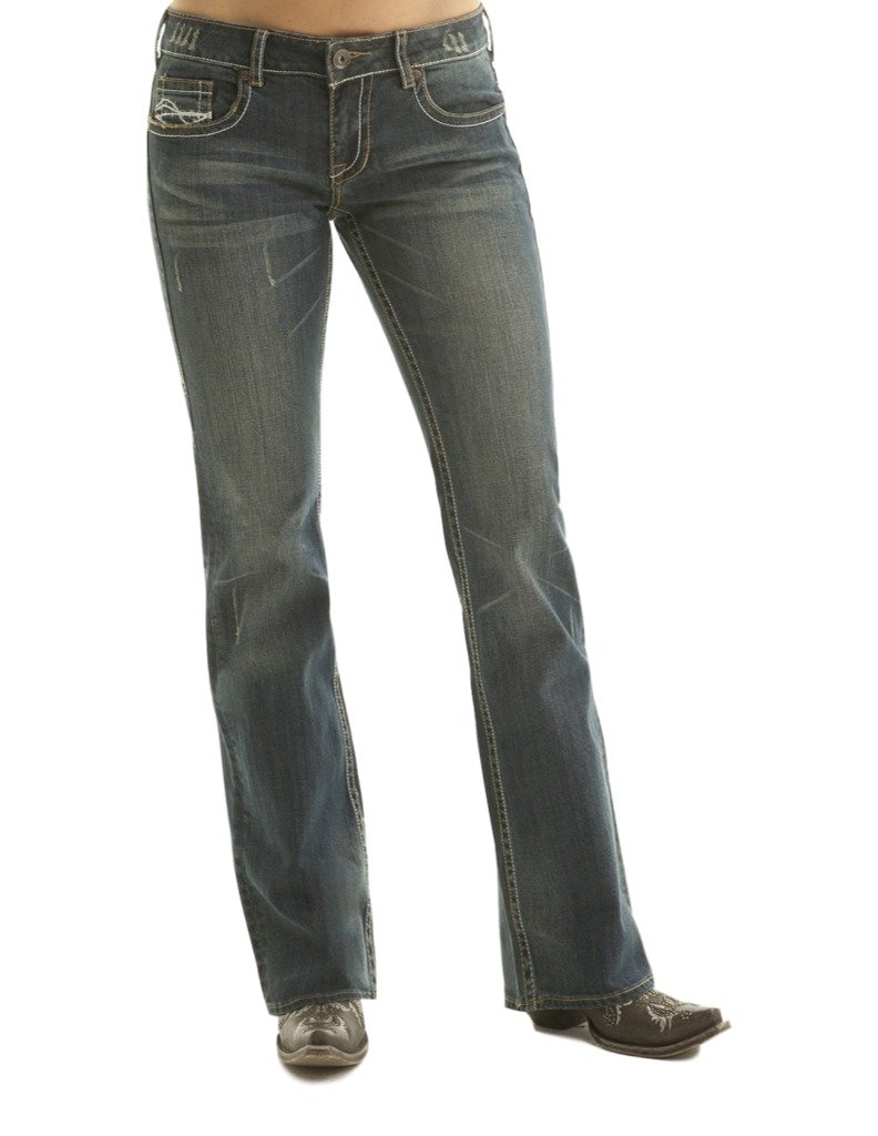 Cowgirl Tuff Women's Don't Fence Me in Jeans - J-Dfmi | Western Denim Pants for Rodeo & Country Style | Perfect for Horseback Riding, Ranch Work & Casual Wear