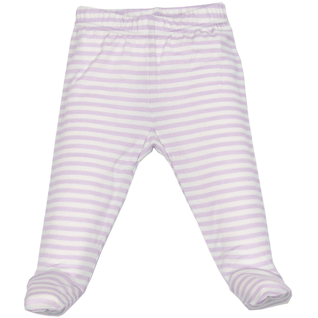 Soft Merino Wool Baby Footed Pants - Warm & Cozy Infant Sleepwear for Boys & Girls - Perfect for Winter Nights & Nursery Outfits (Lilac)