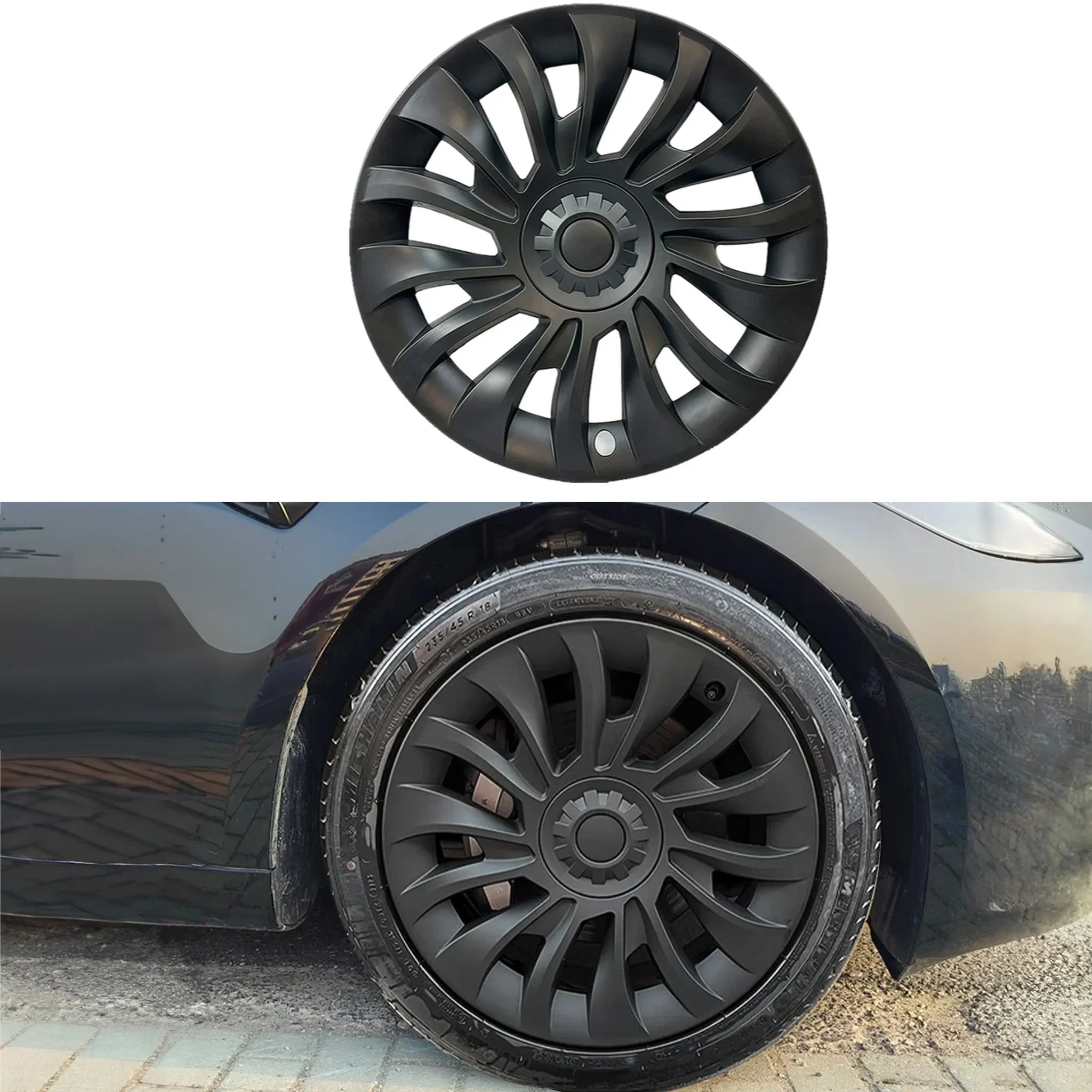 1 PCS Uberturbine Wheel Cover for Tesla Model 3 Highland 18