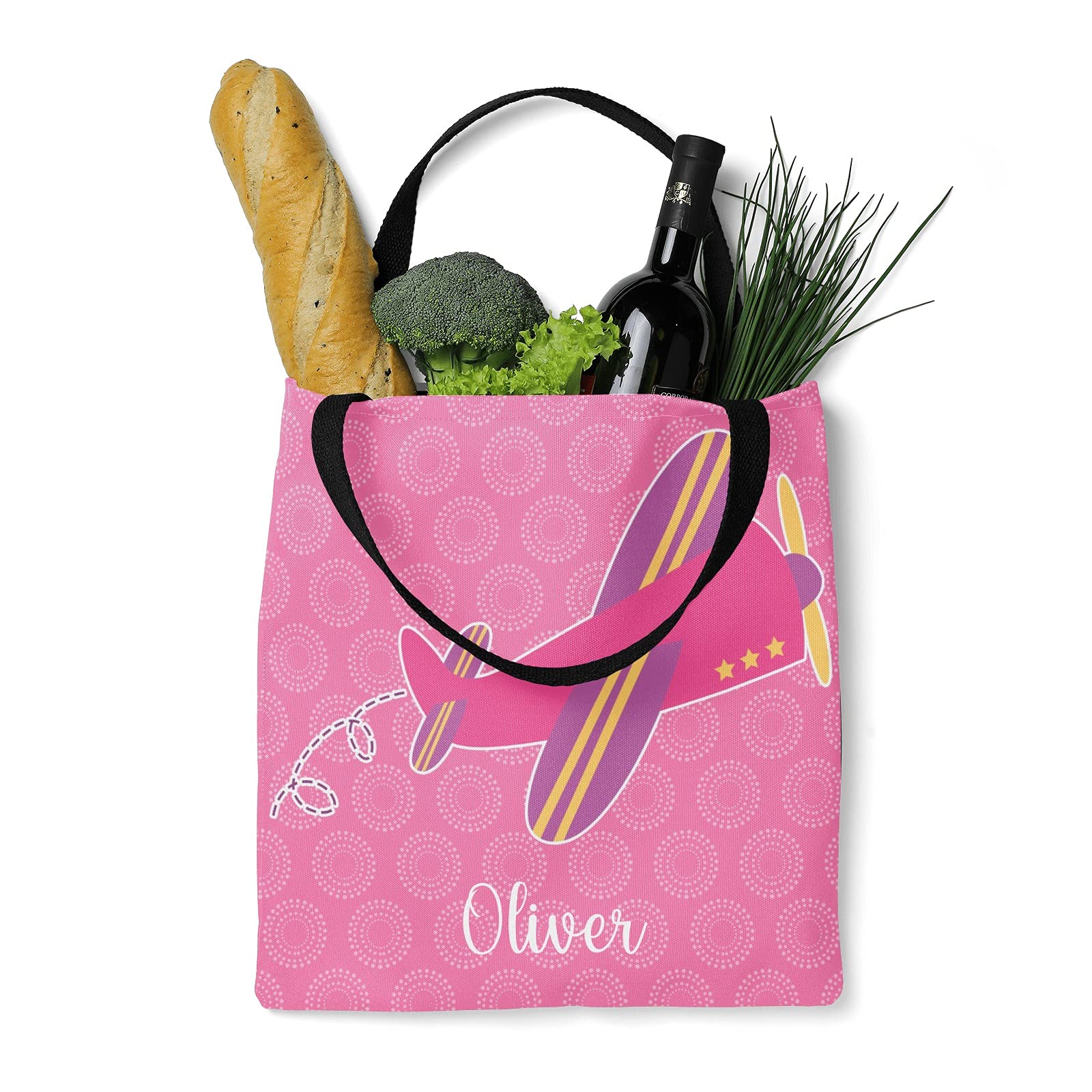 Custom Personalized Canvas Tote Bags for Women & Kids - Eco-Friendly Reusable Shopping Bags for Groceries, Beach, Travel & Daily Use