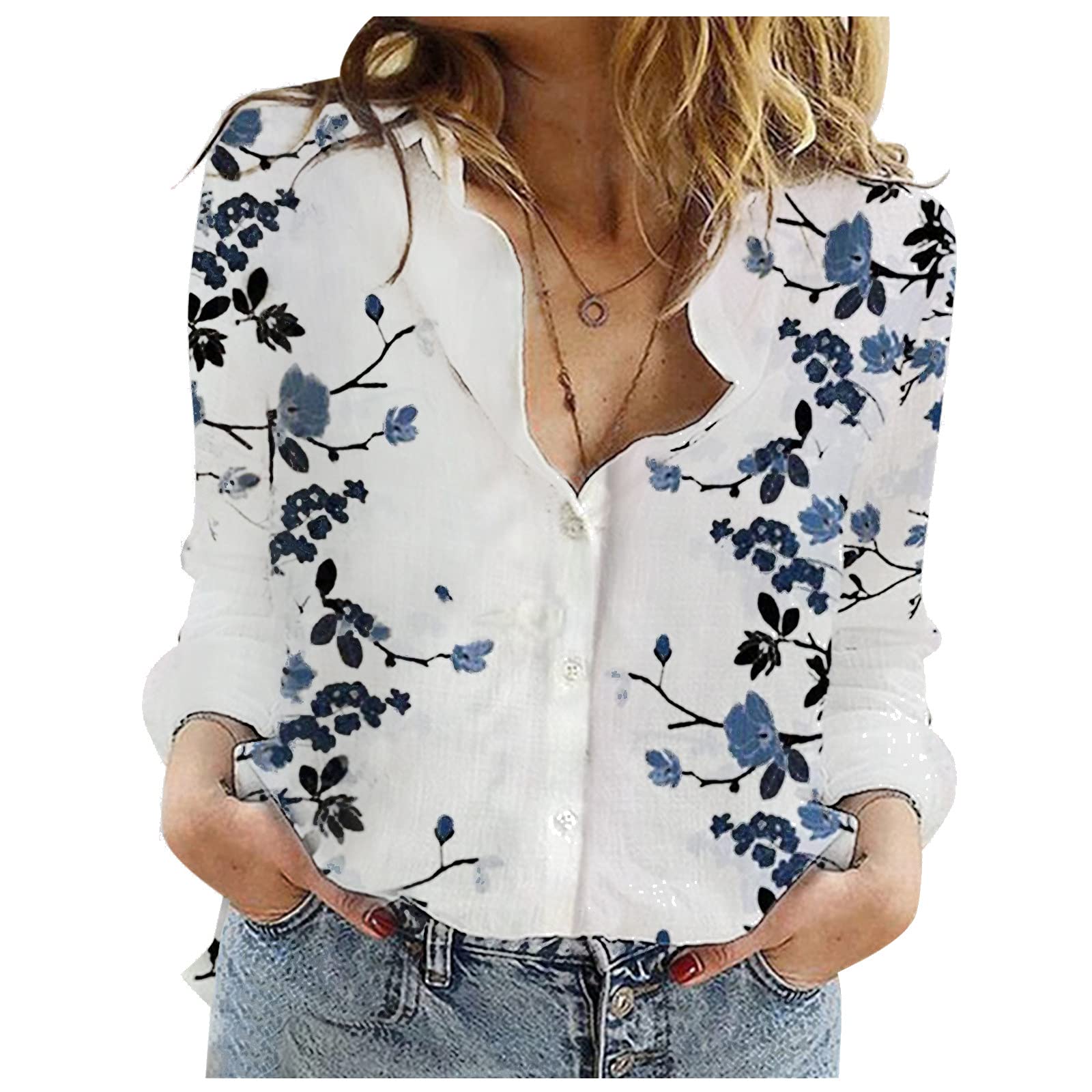 Floral Print Long Sleeve Collar Shirt Dress for Women - Cotton Holiday Dress for Casual Wear, Office & Summer Outings