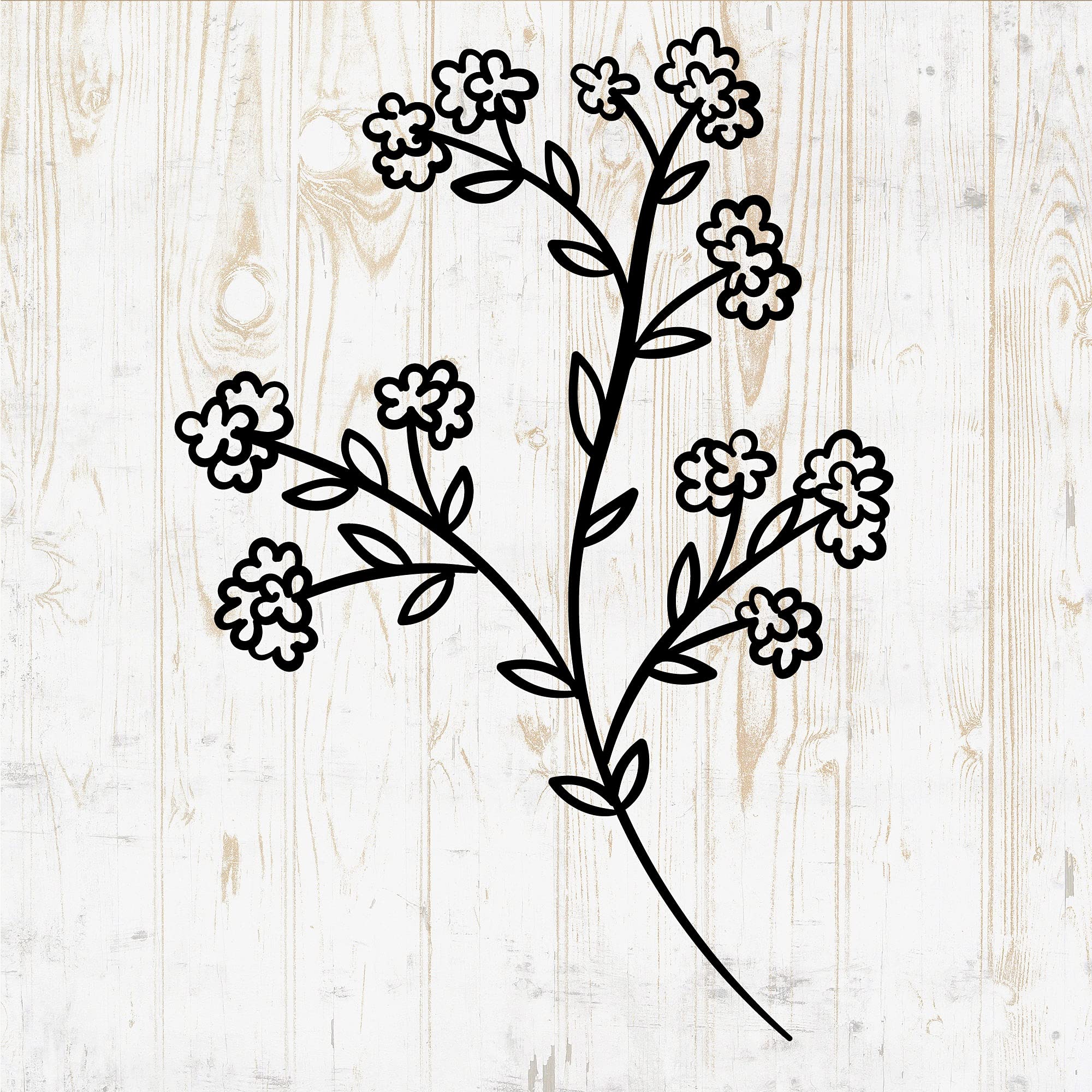 Wildflower Stickers Set of 6 - Bouquet Floral Decals with Poppy, Daisy, Rose & Dandelion - Waterproof Vinyl Decals for Wall Decor, Car, Laptop, Phone, Water Bottle - Perfect for Home, Office & Gift Giving