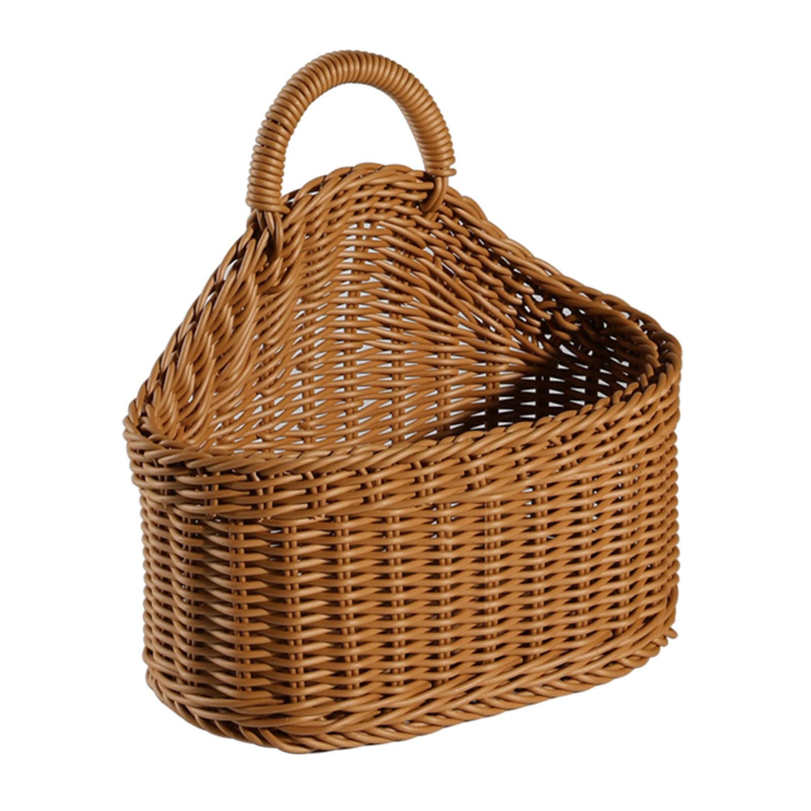 Breathable Woven Rattan Storage Basket - Hanging Organizer for Kitchen, Living Room Decor - Perfect for Storing Onions, Garlic, Potatoes & Fruits - Ideal for Pantry Organization & Home Decoration