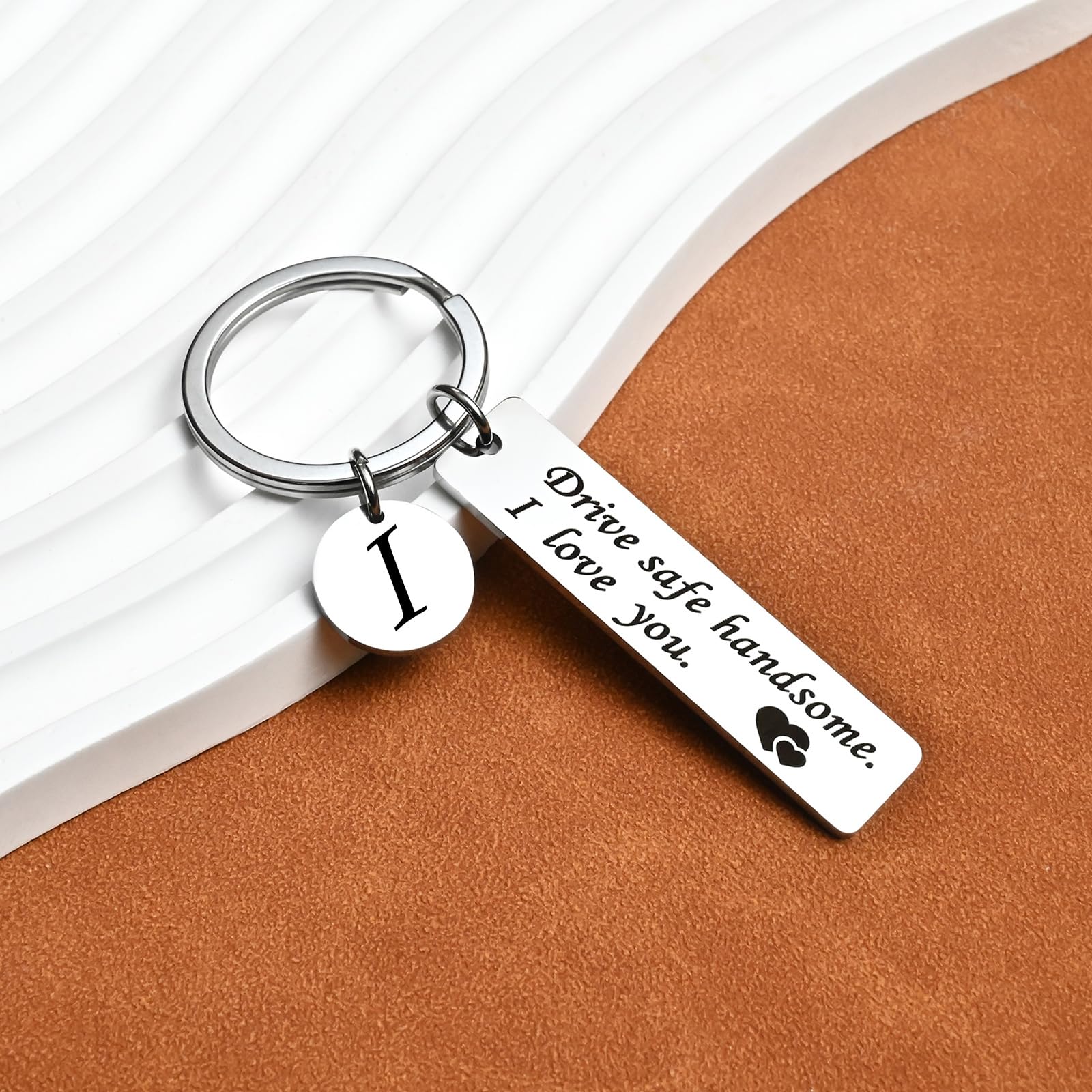 **Personalized Safe Driving Keychain for Men - Custom Engraved Car Safety Gift for Boyfriend, Husband & Dad | Birthday, Valentine's Day, Anniversary Present | Ideal for Commuters, Travelers & Car Enthusiasts | Perfect for Daily Commute, Road Trips, Office & Key Organization | Promotes Safe Driving Awareness | Great Gift for Drivers, New Car Owners & Safety-Conscious Professionals | Use for Everyday Carry, Gifting, and Safe Driving Reminders**