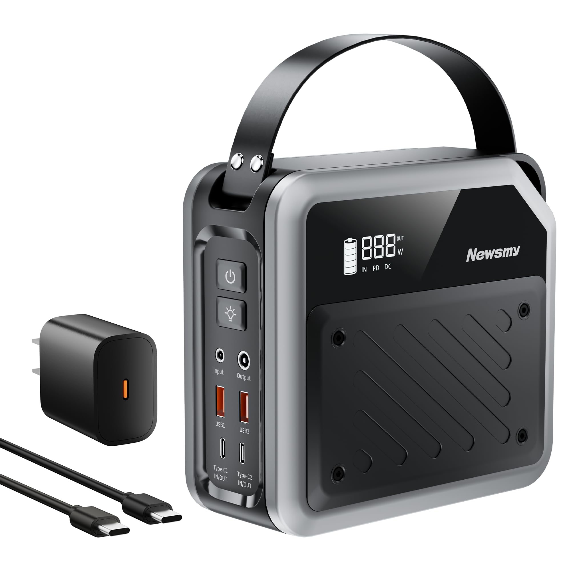 270Wh/72000mAh Portable Power Bank with 268W Max Output - 2x100W USB-C PD Fast Charging, LiMnFePO4 Battery Backup for Camping, Travel, Business & CPAP Machines | Includes 65W PD Charger | Perfect for Outdoor Adventures, Emergency Power & Mobile Workstations
