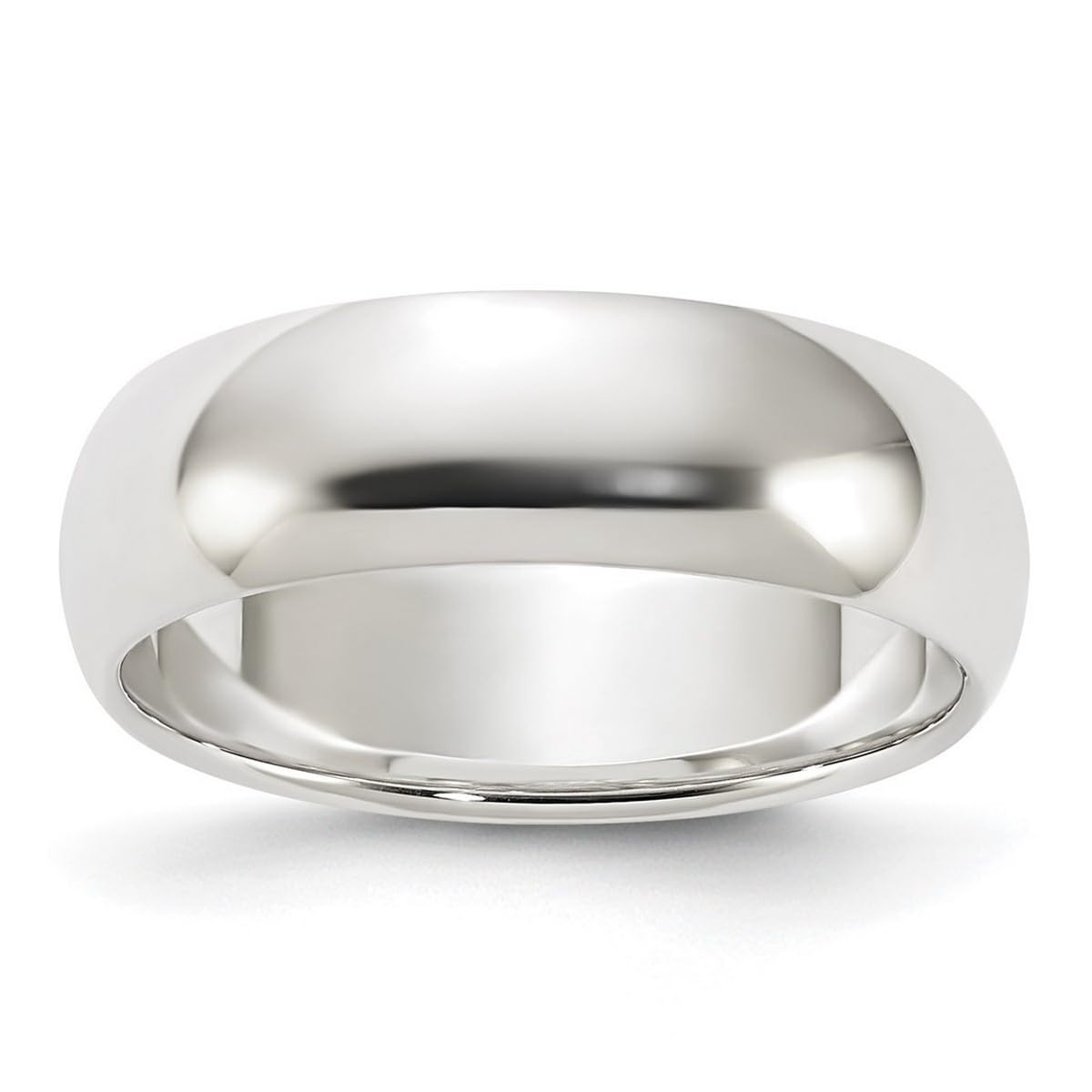 925 Sterling Silver Half Round Band Ring for Women & Men - Durable & Hypoallergenic Wedding, Engagement, or Fashion Jewelry - Available in Multiple Sizes (US 4-12) - Perfect for Gifts, Anniversaries & Everyday Wear